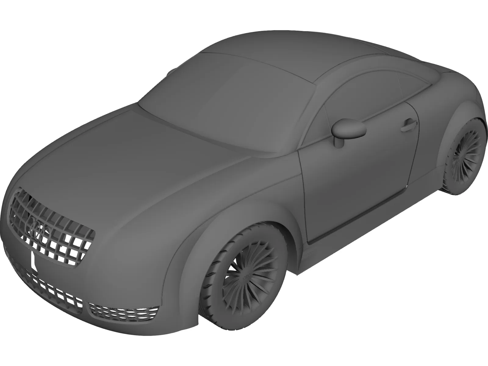 Audi TT 3D Model main preview