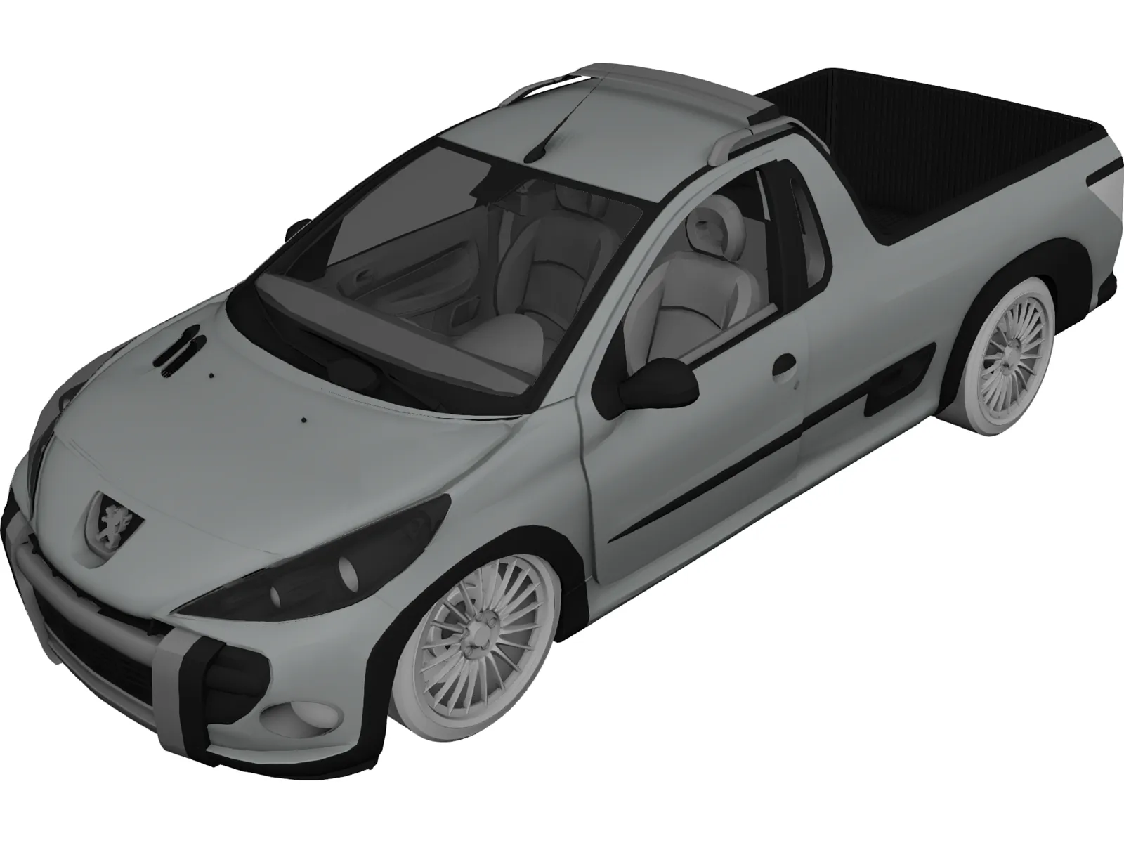 Peugeot Hoggar Concept 3D Model main preview