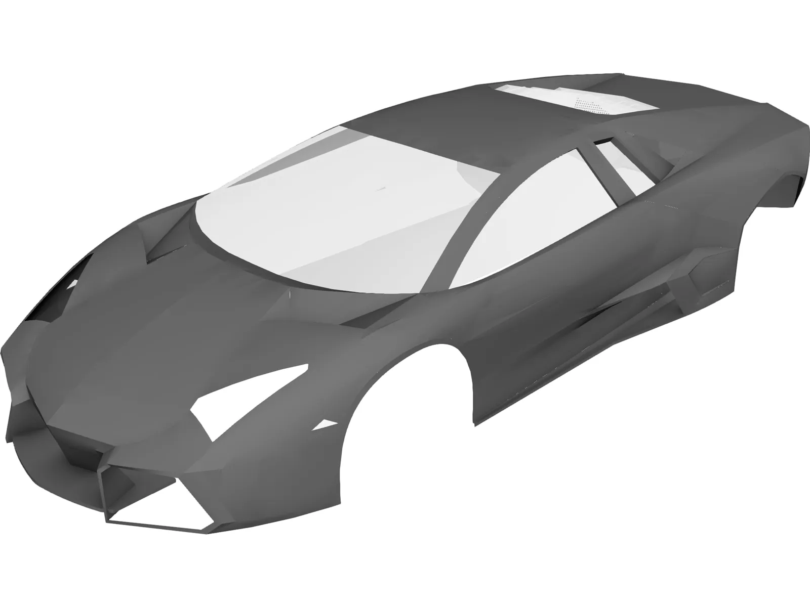 Lamborghini Reventon Body 3D Model main preview
