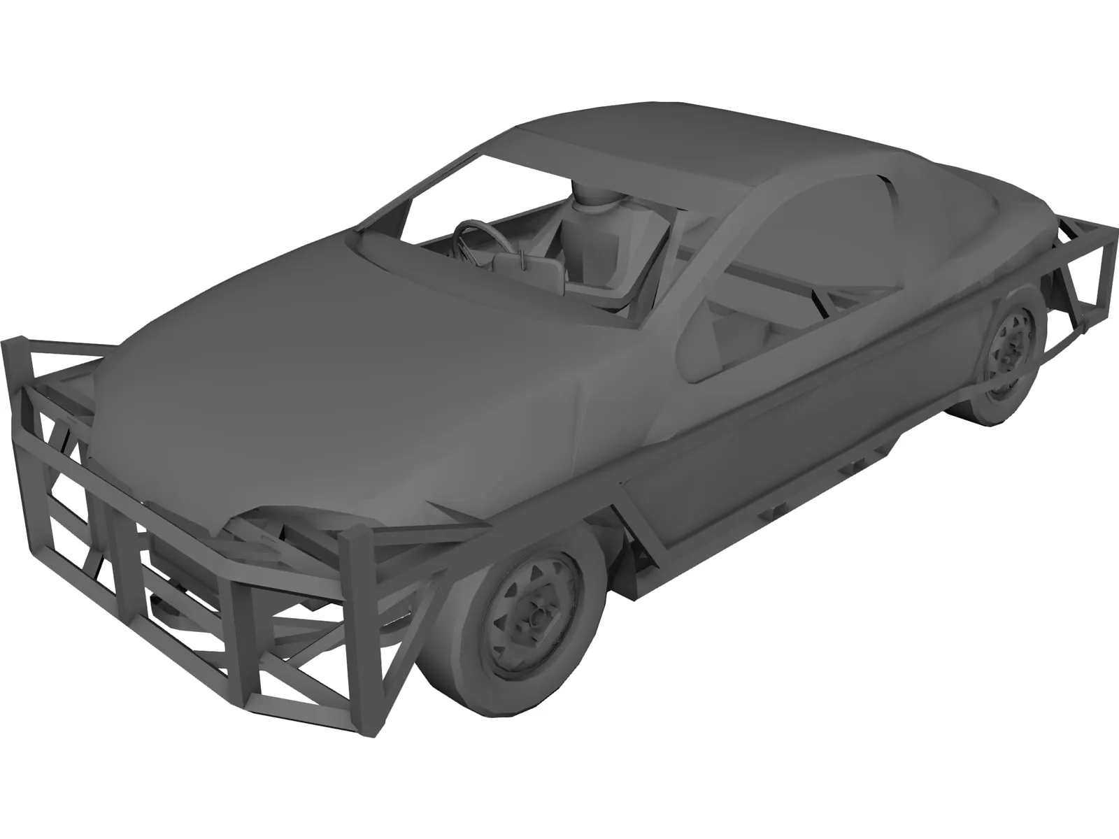 Opel Tigra 1300 Stockcar 3D Model main preview
