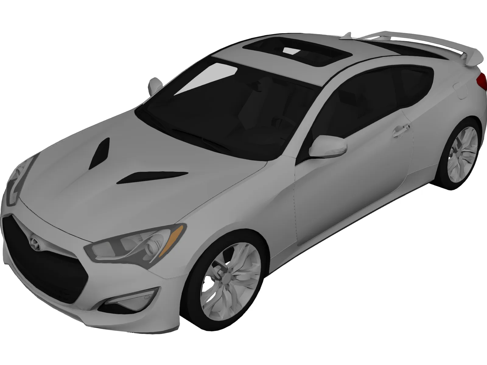 Hyundai Genesis Coupe (2012) 3D Model main preview