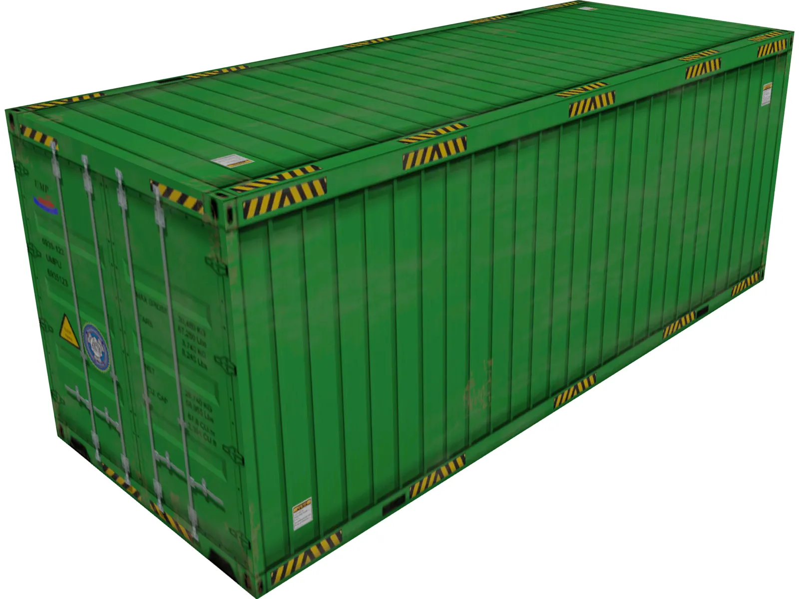 Container 20ft 3D Model main preview