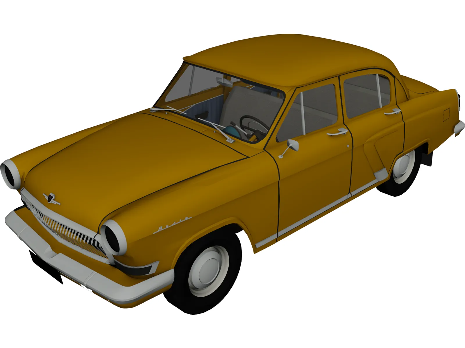 Gaz-21 Volga 3D Model main preview