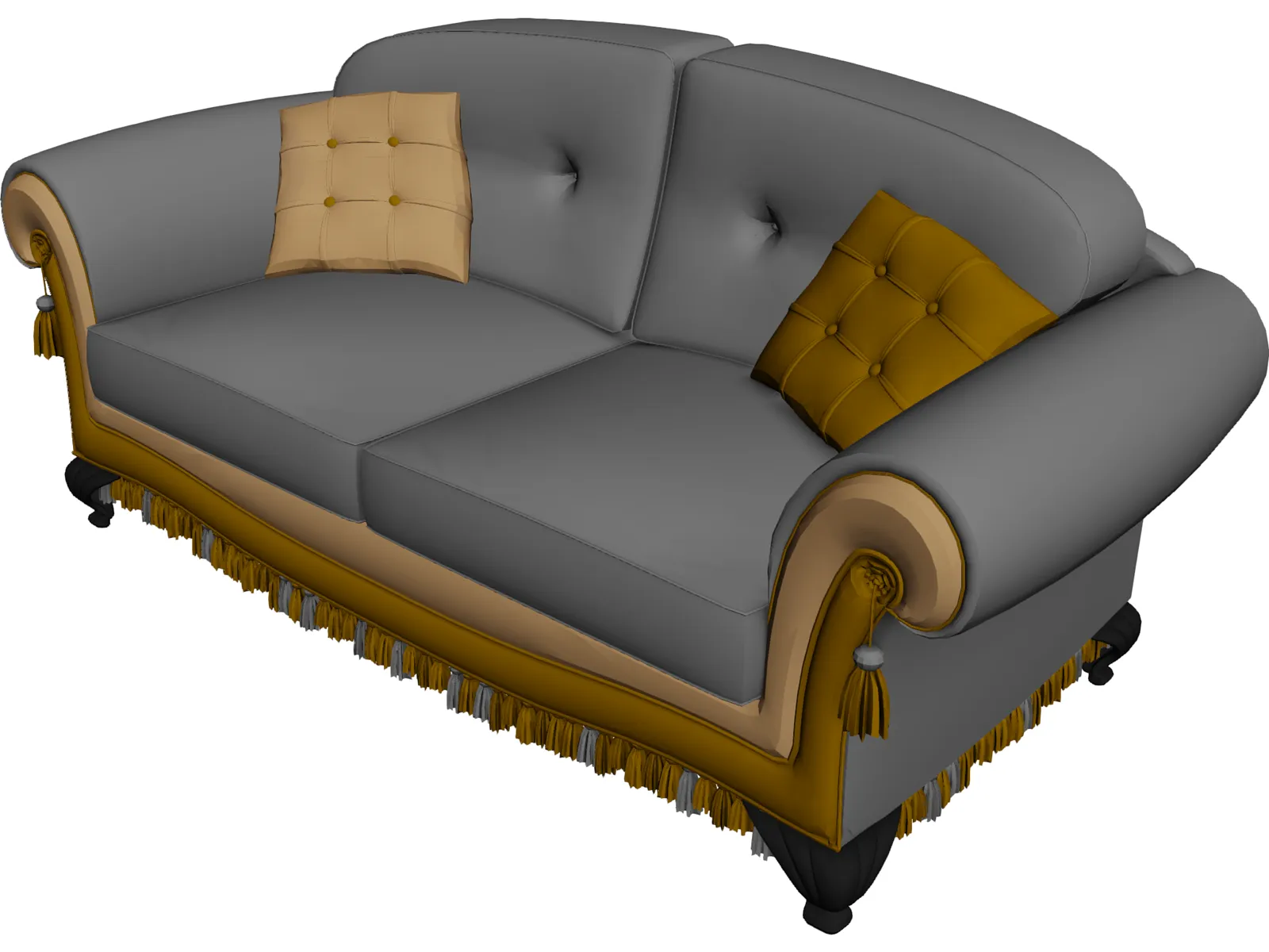 Sofa Classic Design 3D Model main preview