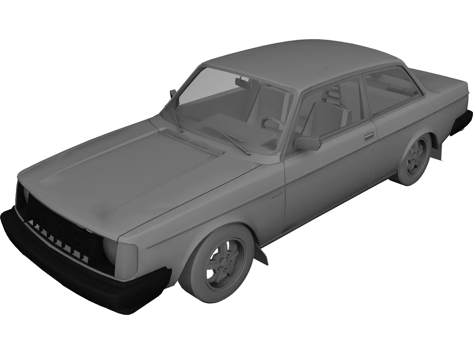 Volvo 242 Turbo (1976) 3D Model main preview