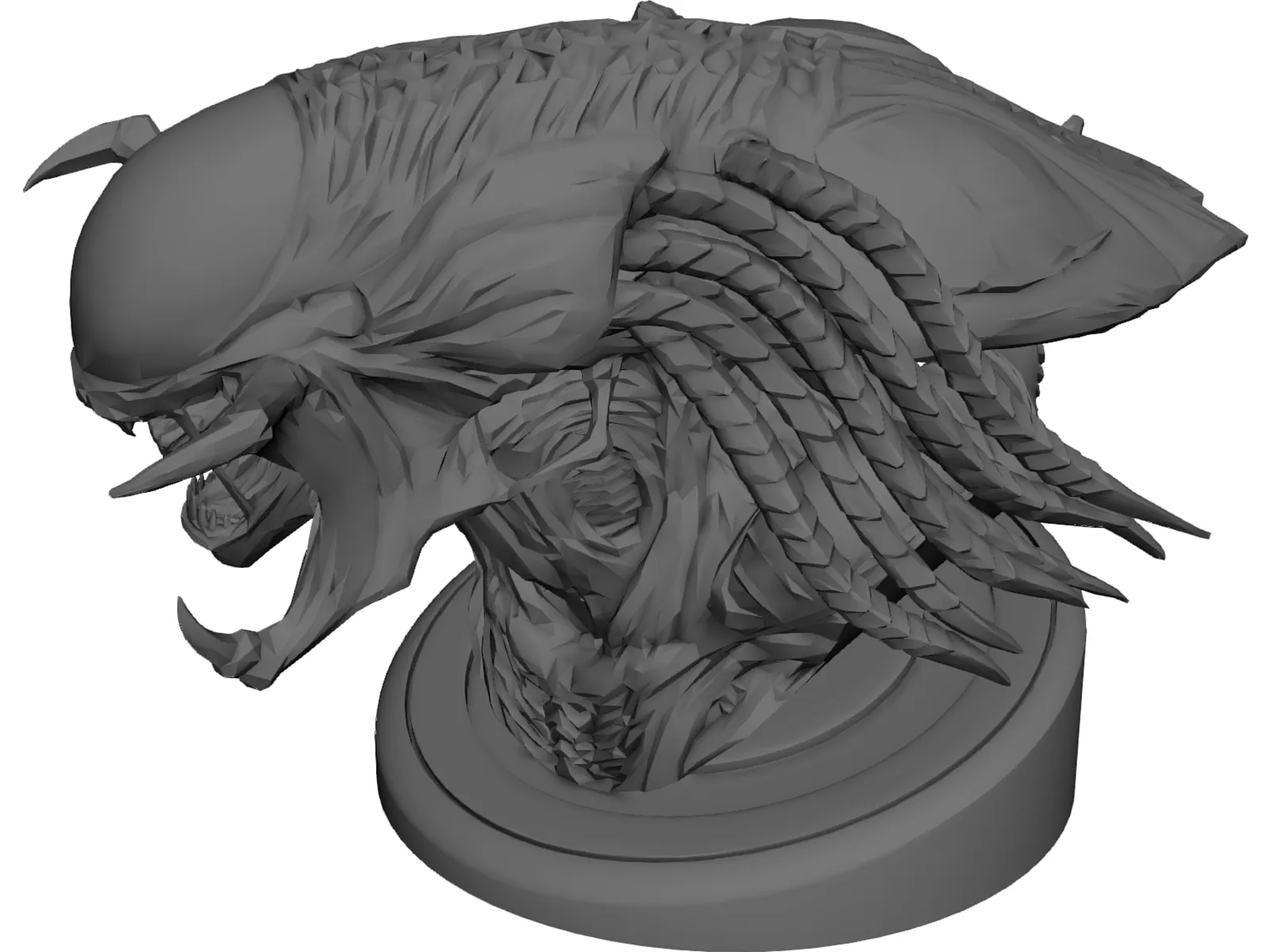 Predator Bust 3D Model main preview