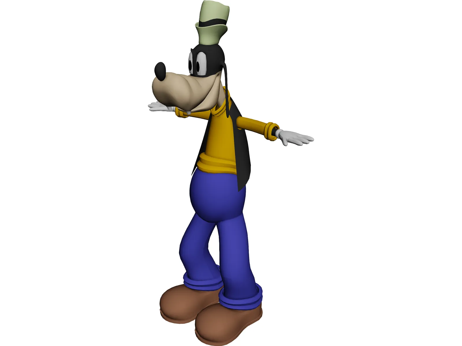 Goofy [Animated] 3D Model main preview