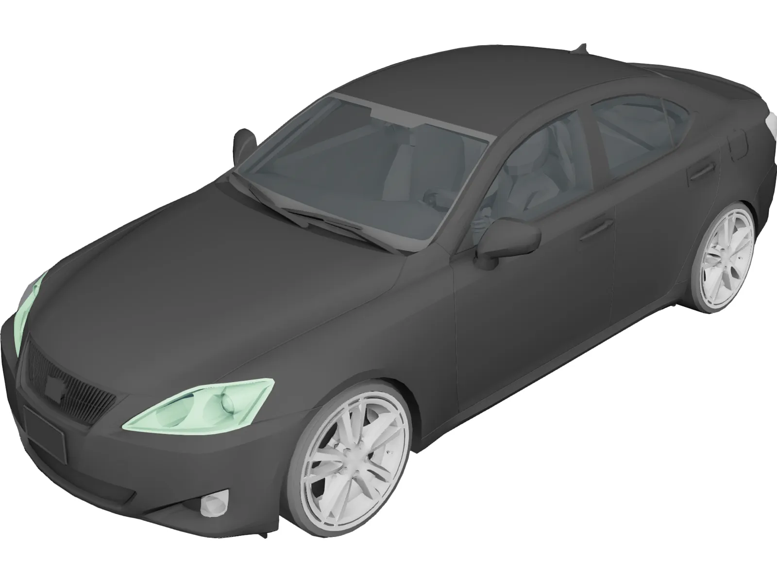 Lexus IS350 3D Model main preview