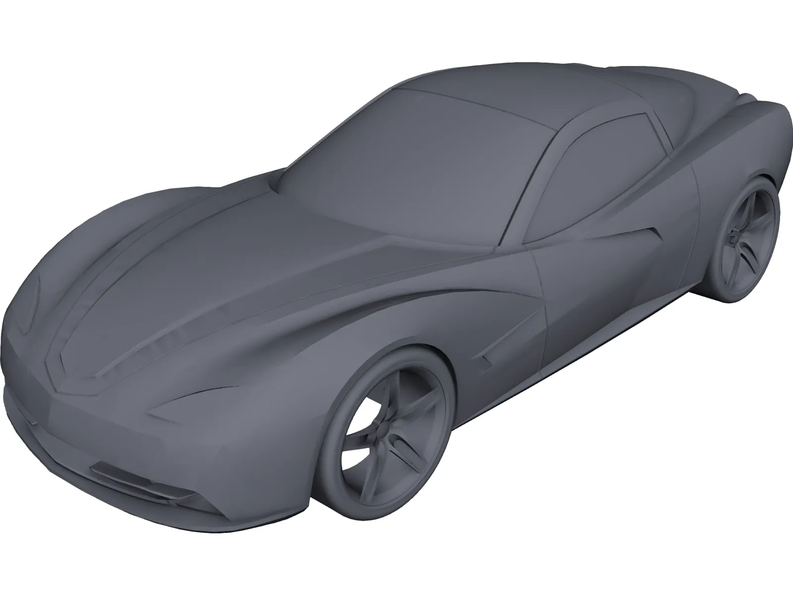 Chevrolet Corvette C7 3D Model main preview