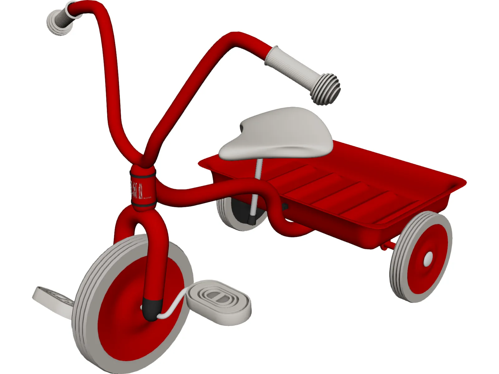 Tricycle Child 3D Model main preview