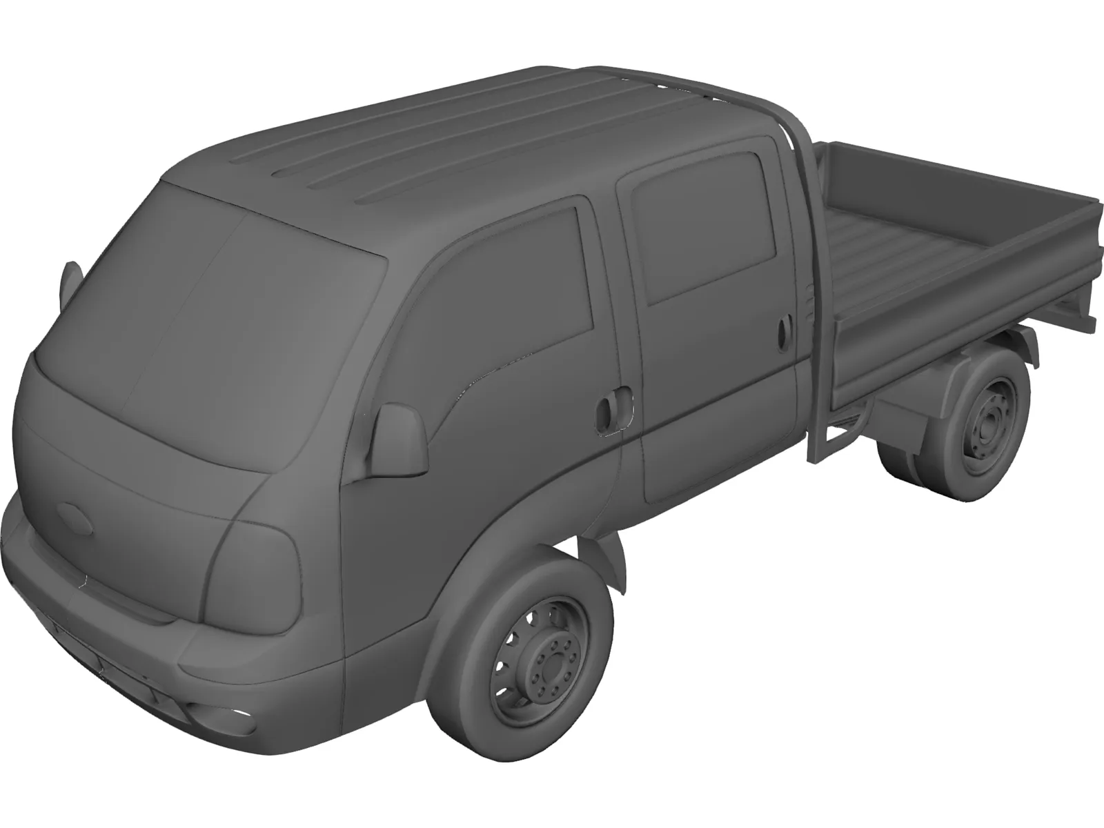 Kia K2700 Double Cab 3D Model main preview