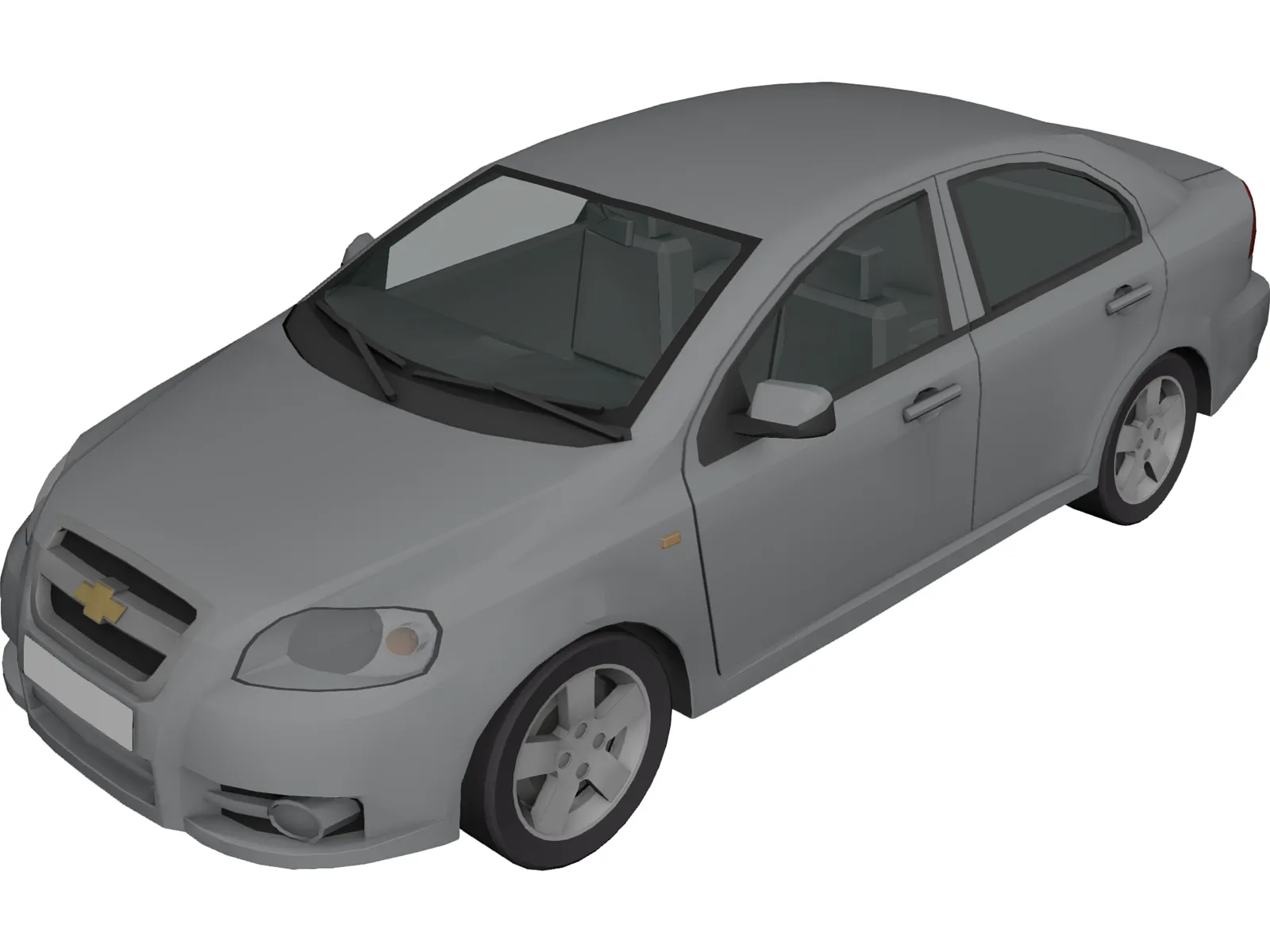 Chevrolet Aveo LT (2012) 3D Model main preview
