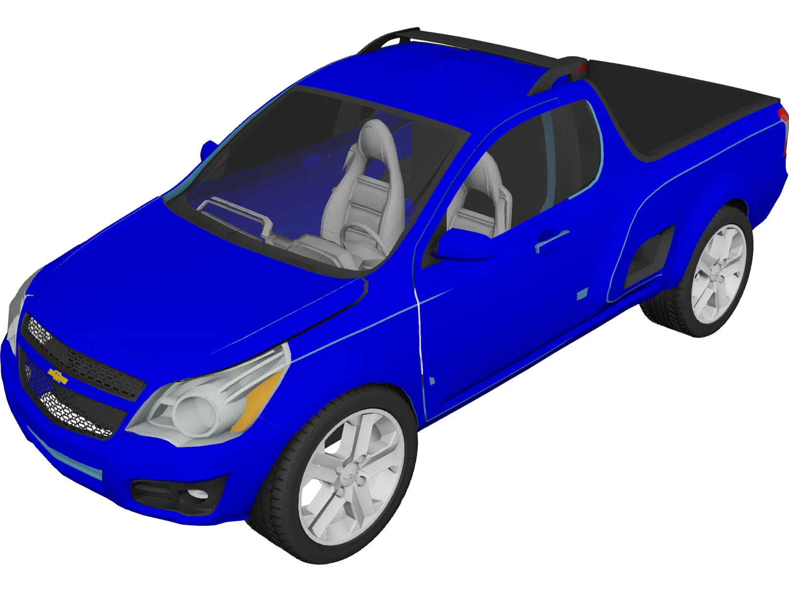 Chevrolet Montana 3D Model main preview