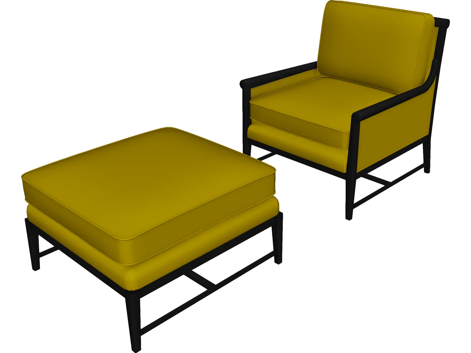 Henredon Clarice Chair 3D Model main preview