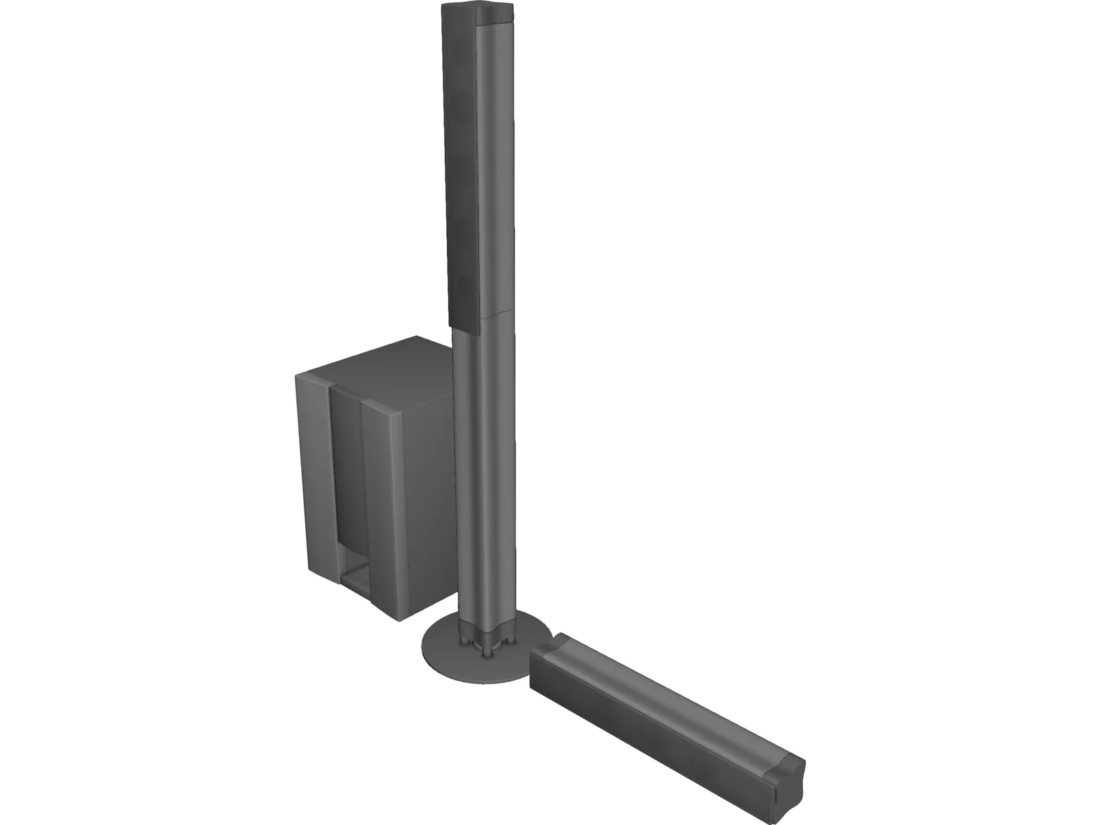 Speakers 3D Model main preview