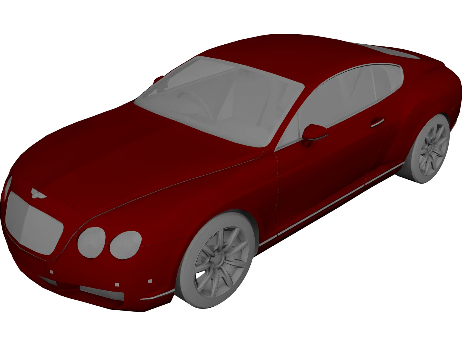 Bentley Continental GT 3D Model main preview