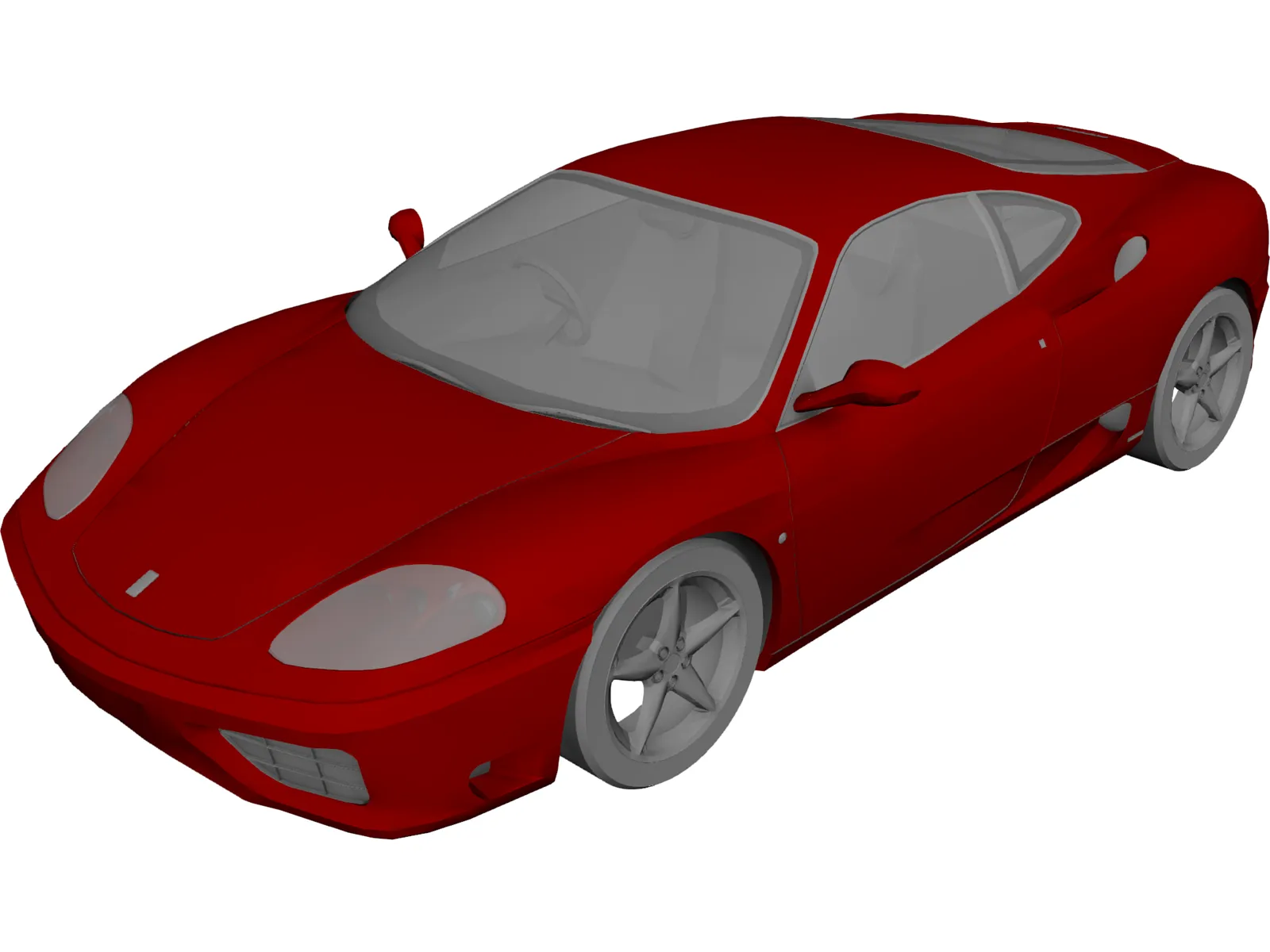 Ferrari 360 Modena 3D Model main preview