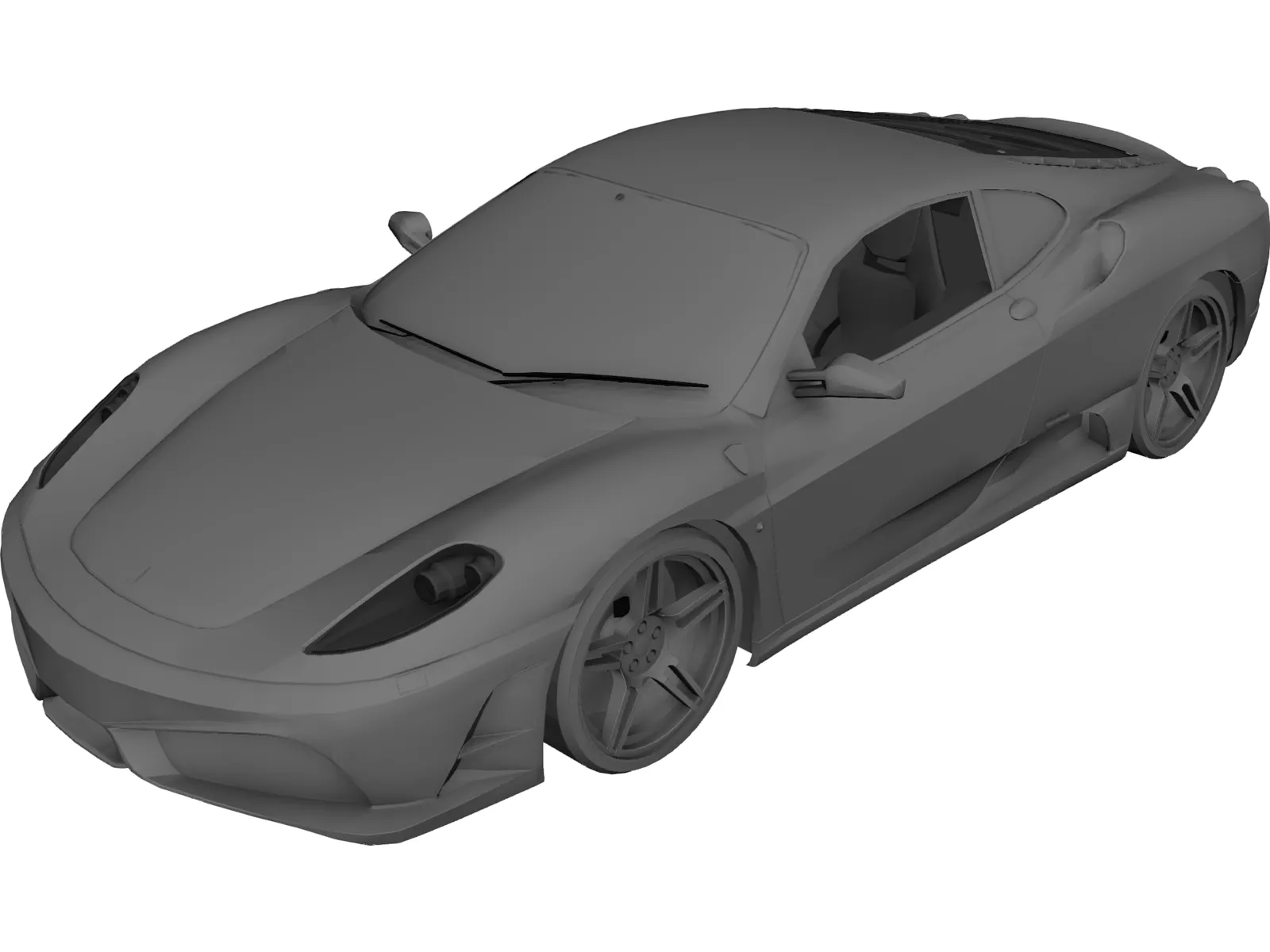 Ferrari F430 Scuderia 3D Model main preview