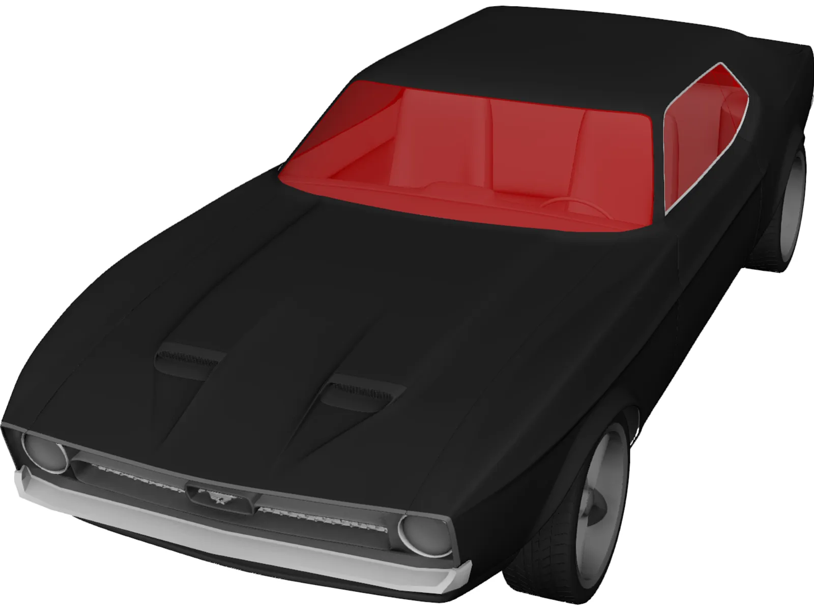 Ford Mustang Coupe (1971) 3D Model main preview