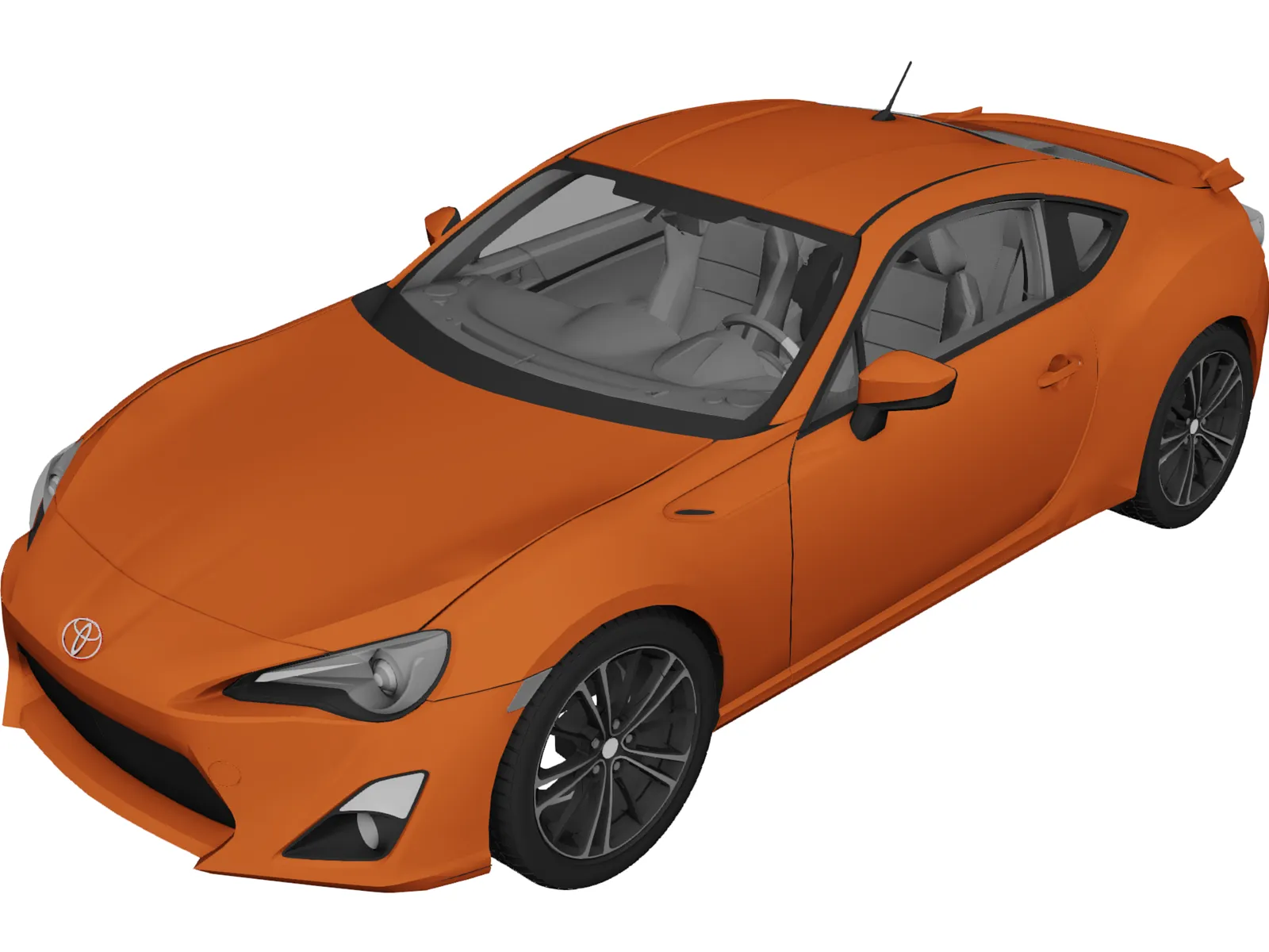Toyota FT86 3D Model main preview