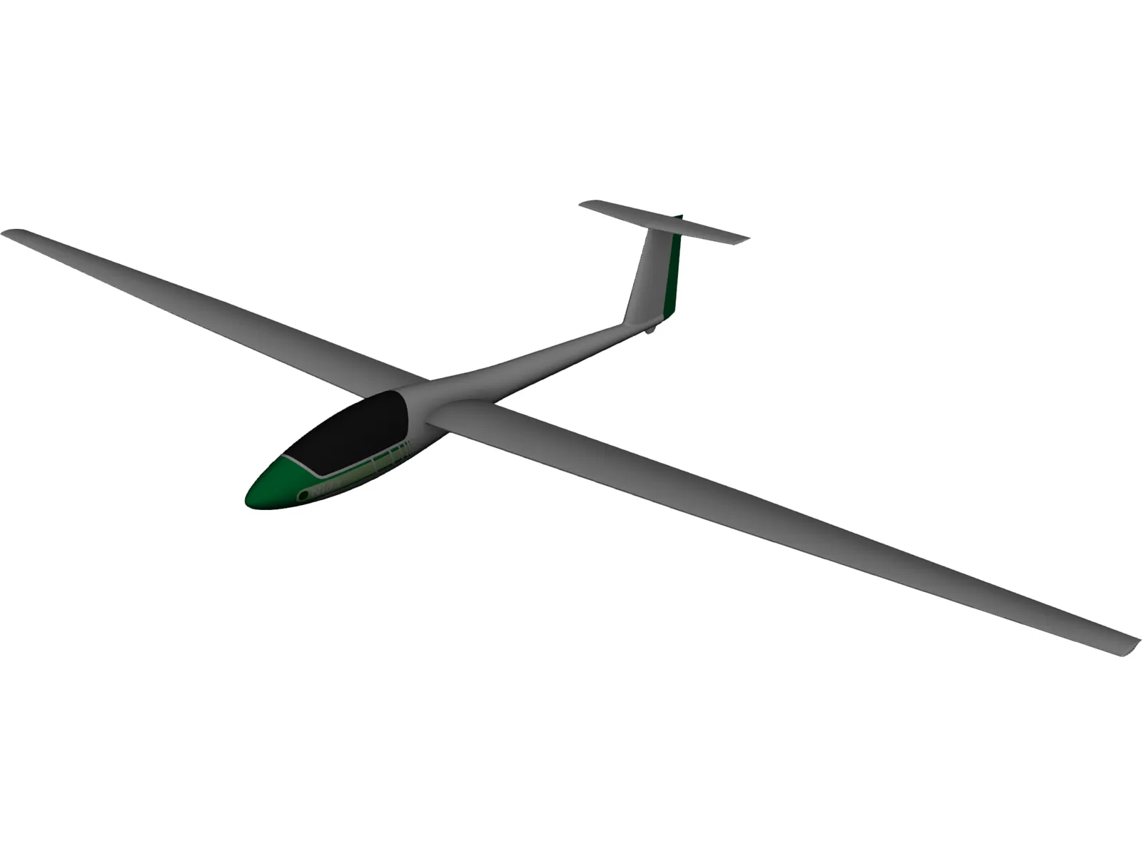 LAK-11 Nida Glider 3D Model main preview