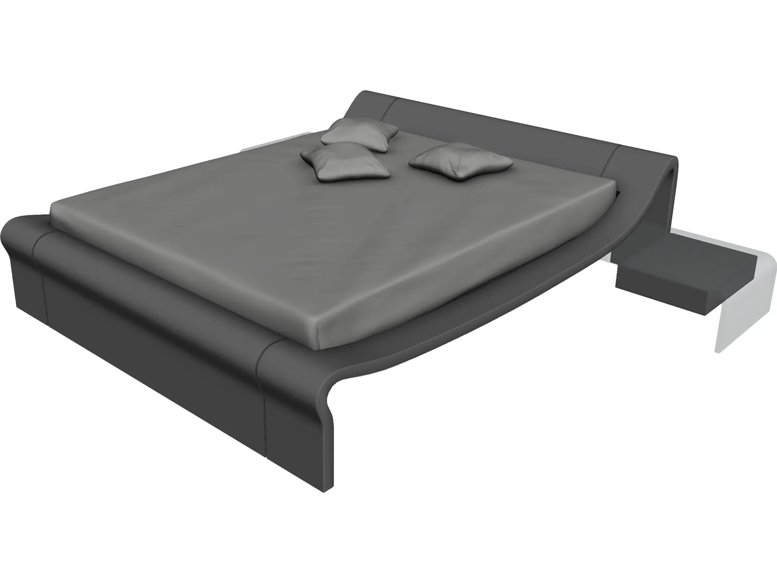 Bed 3D Model main preview