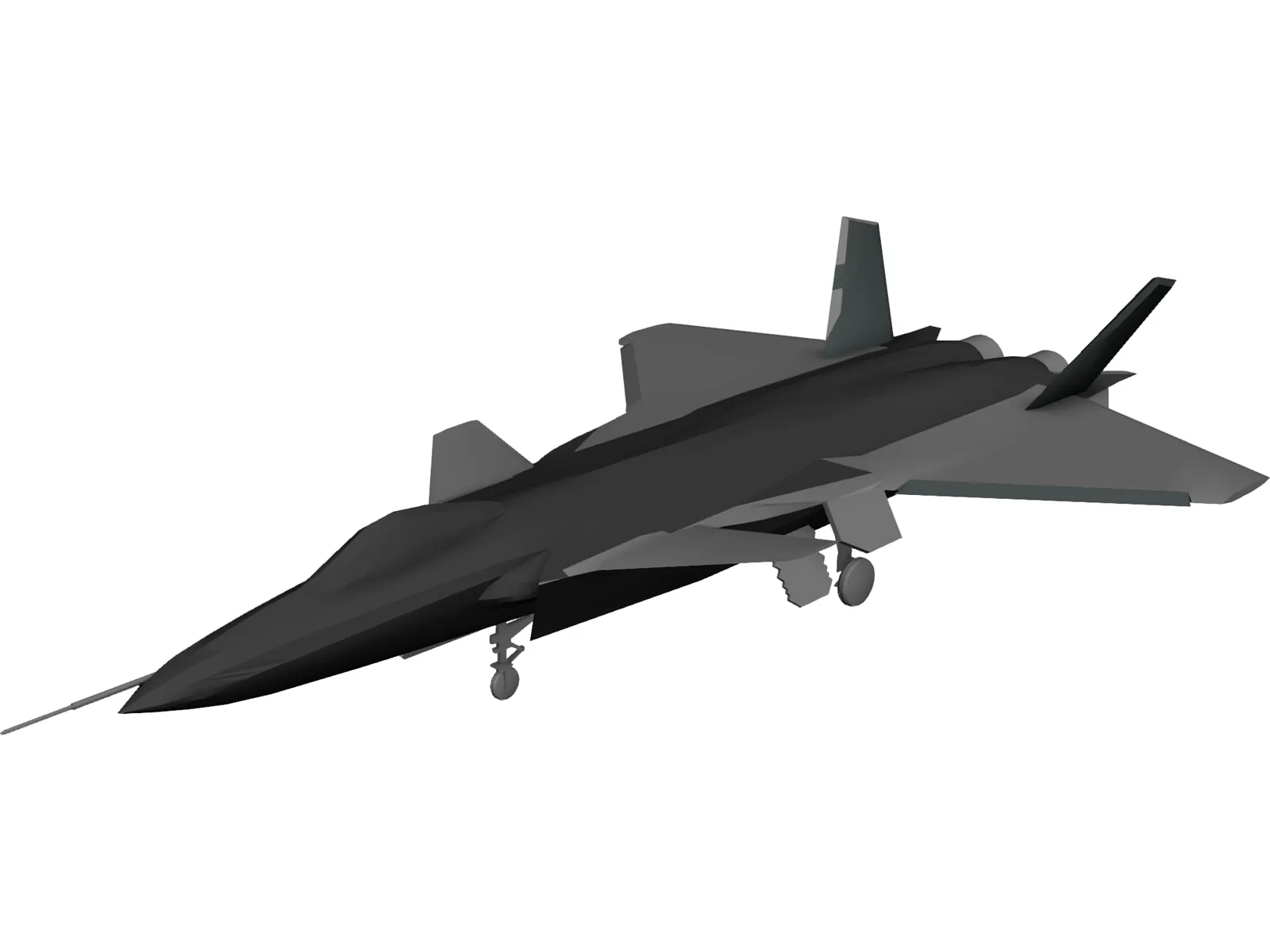 Chengdu J-20 3D Model main preview
