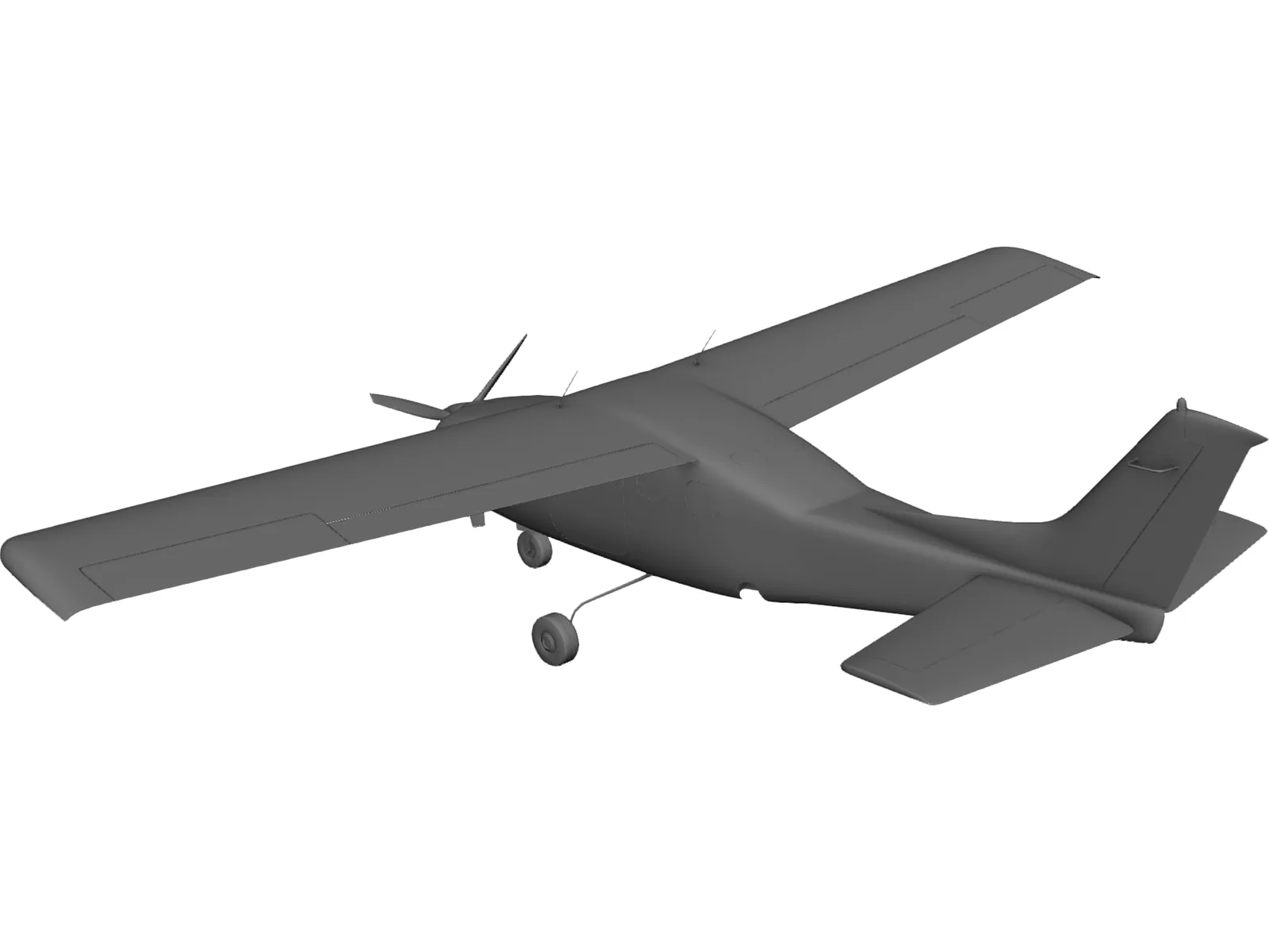 Cessna 172 3D Model main preview