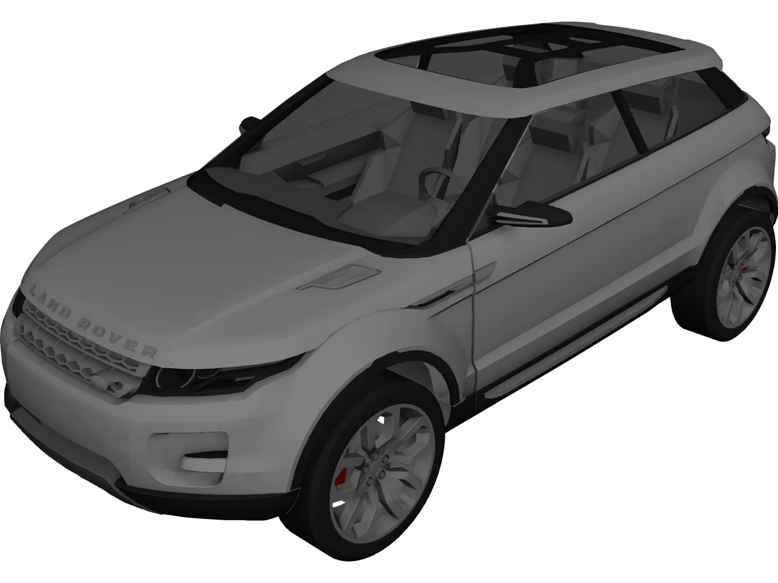 Land Rover LRX Concept (2008) 3D Model main preview