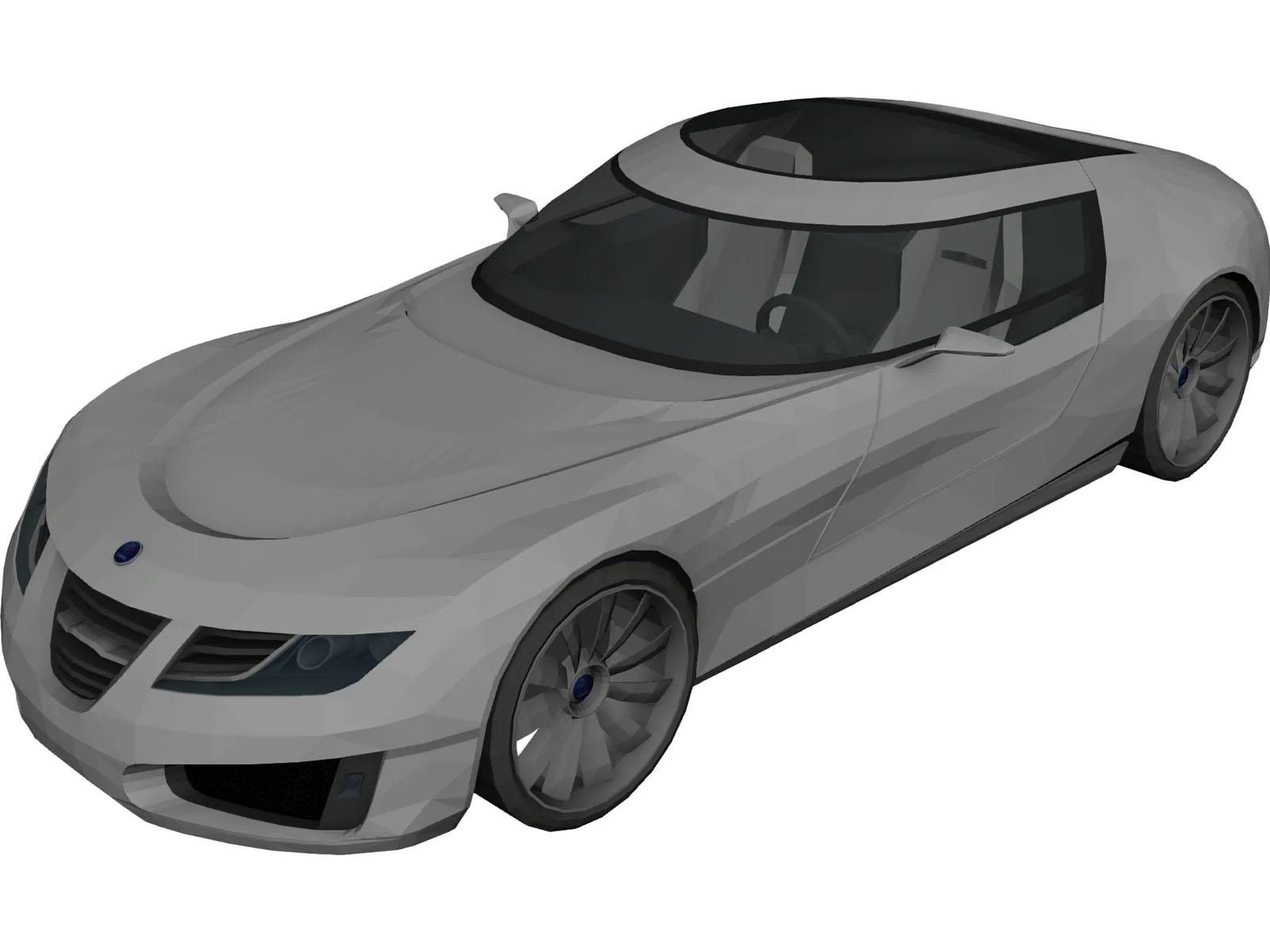 Saab Aero X Concept 3D Model main preview