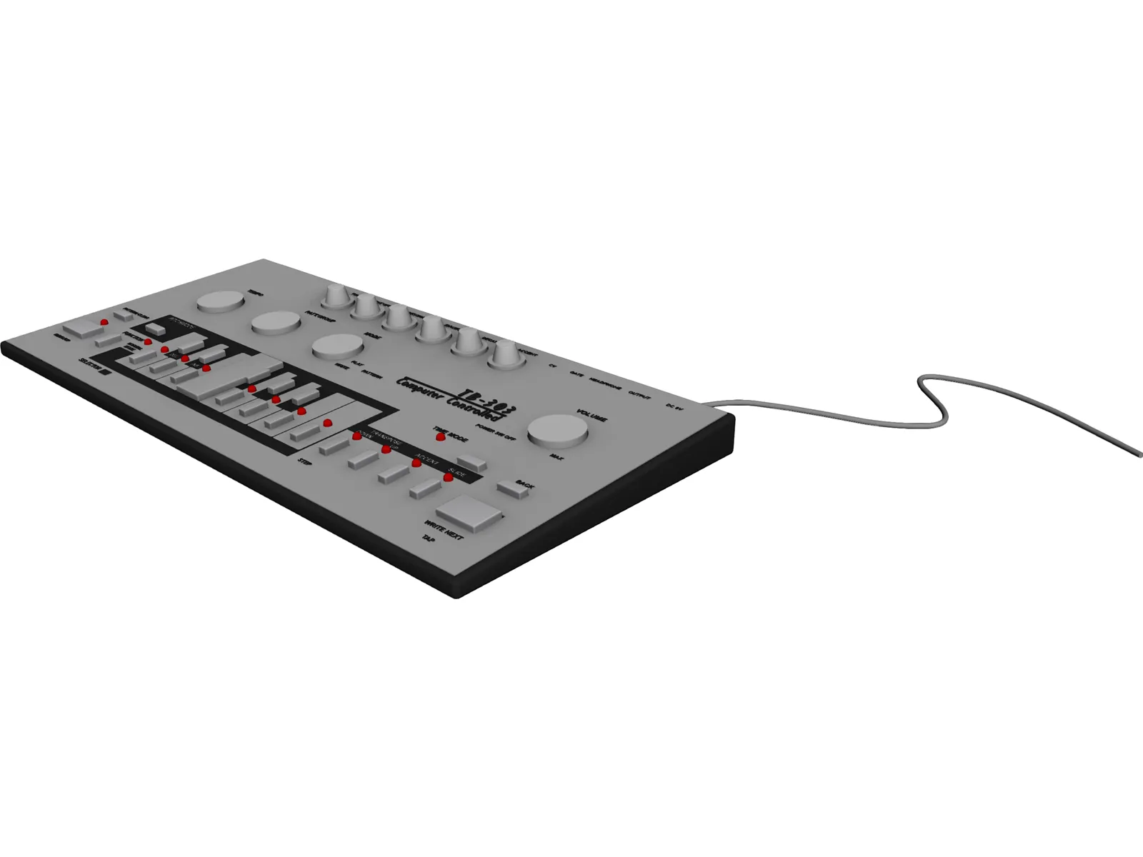 Roland TB-303 3D Model main preview