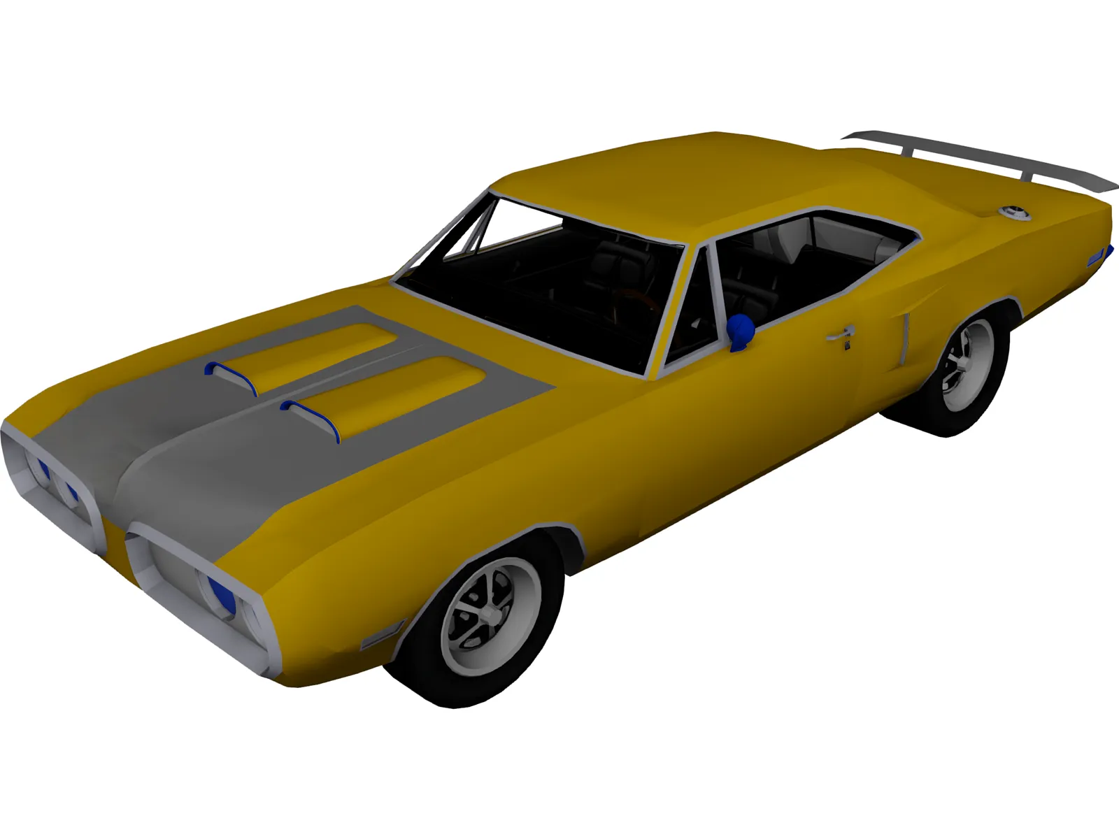 Dodge Super Bee (1970) 3D Model main preview