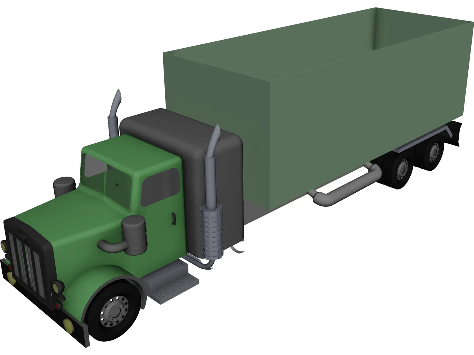 Truck 3D Model main preview