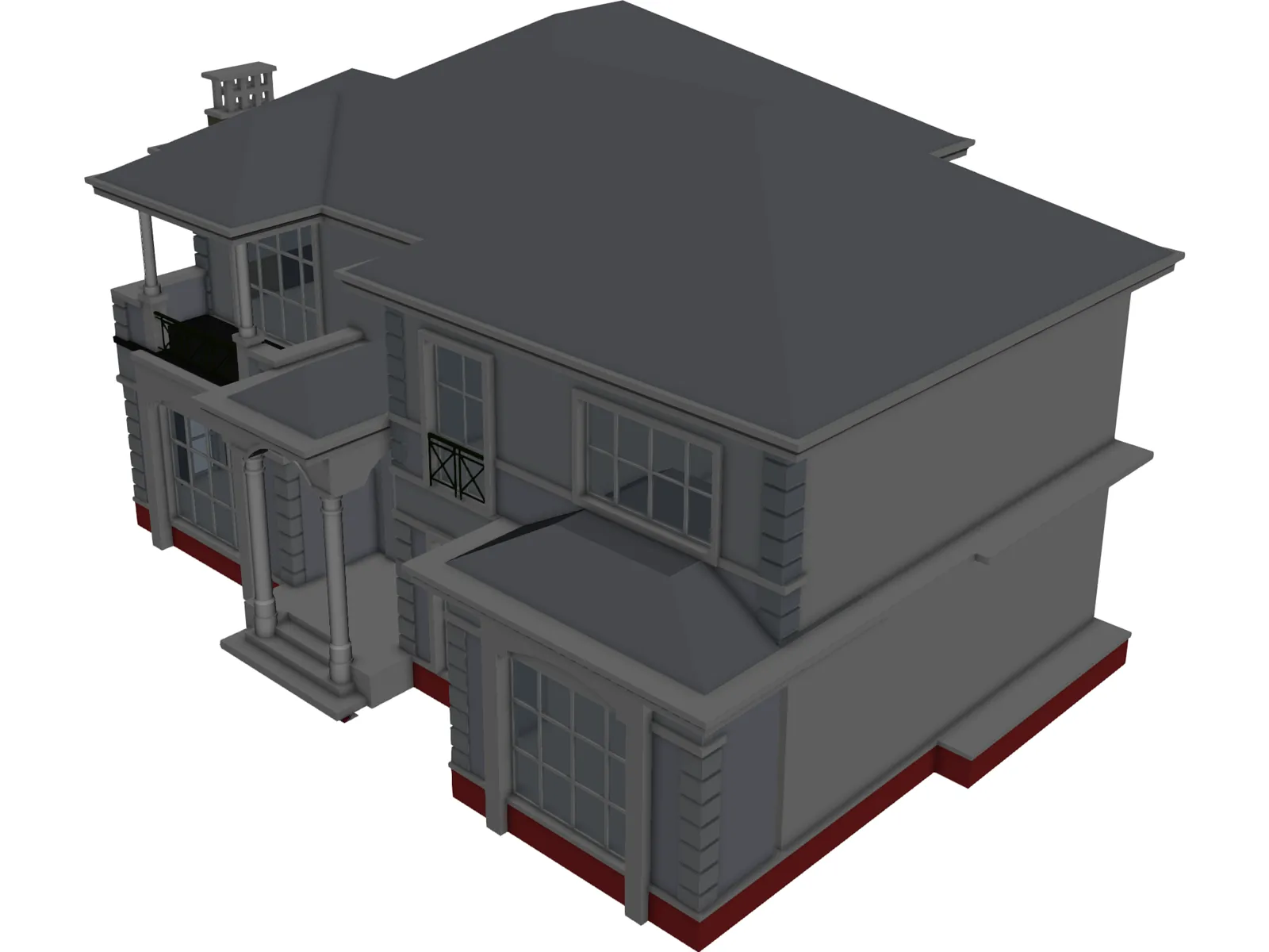 Villa 3D Model main preview