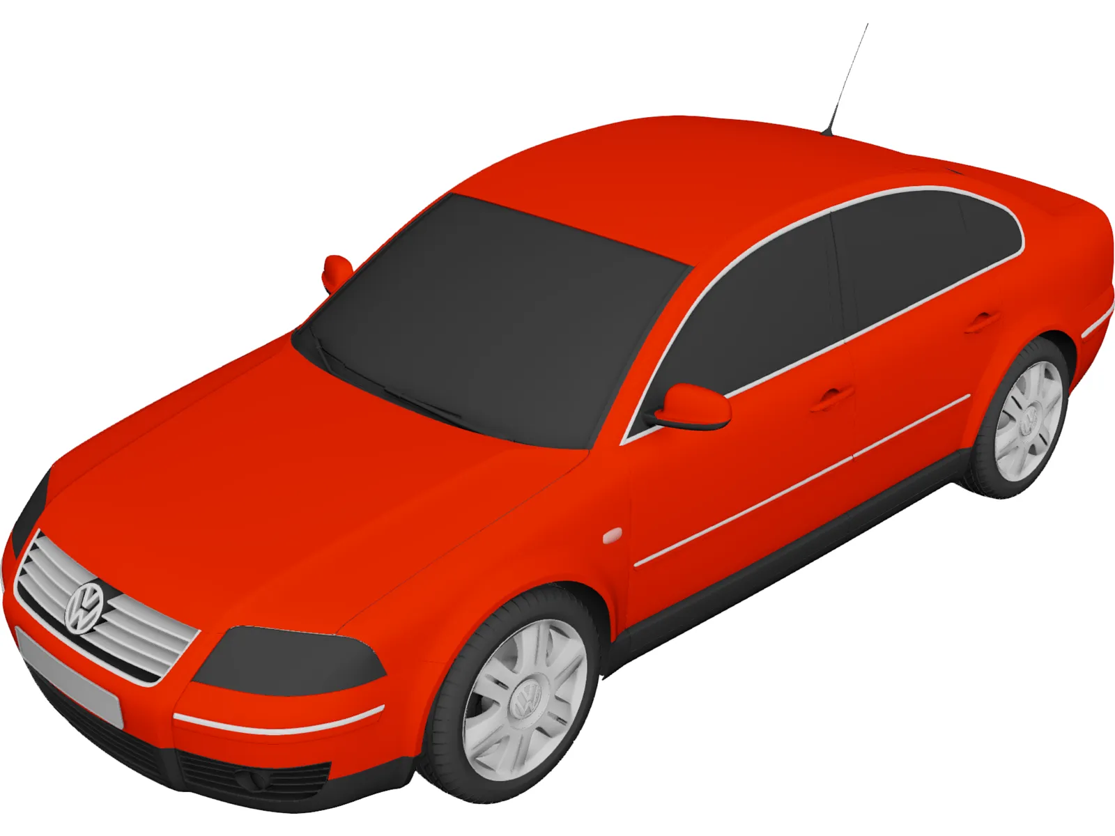 Volkswagen Passat 3D Model main preview