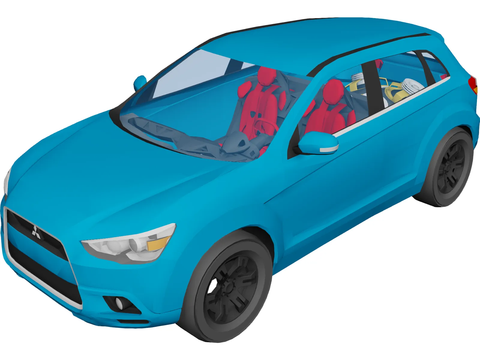 Mitsubishi Outlander 2011 [Tuned] 3D Model main preview