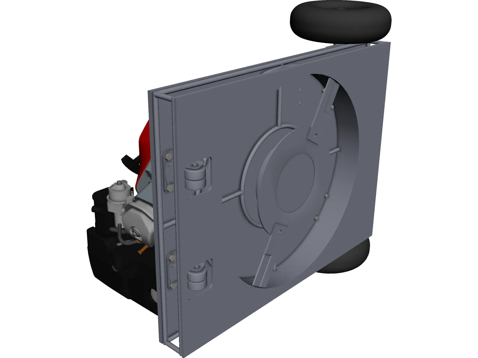 Robot Mower Cutter Grass 3D Model main preview
