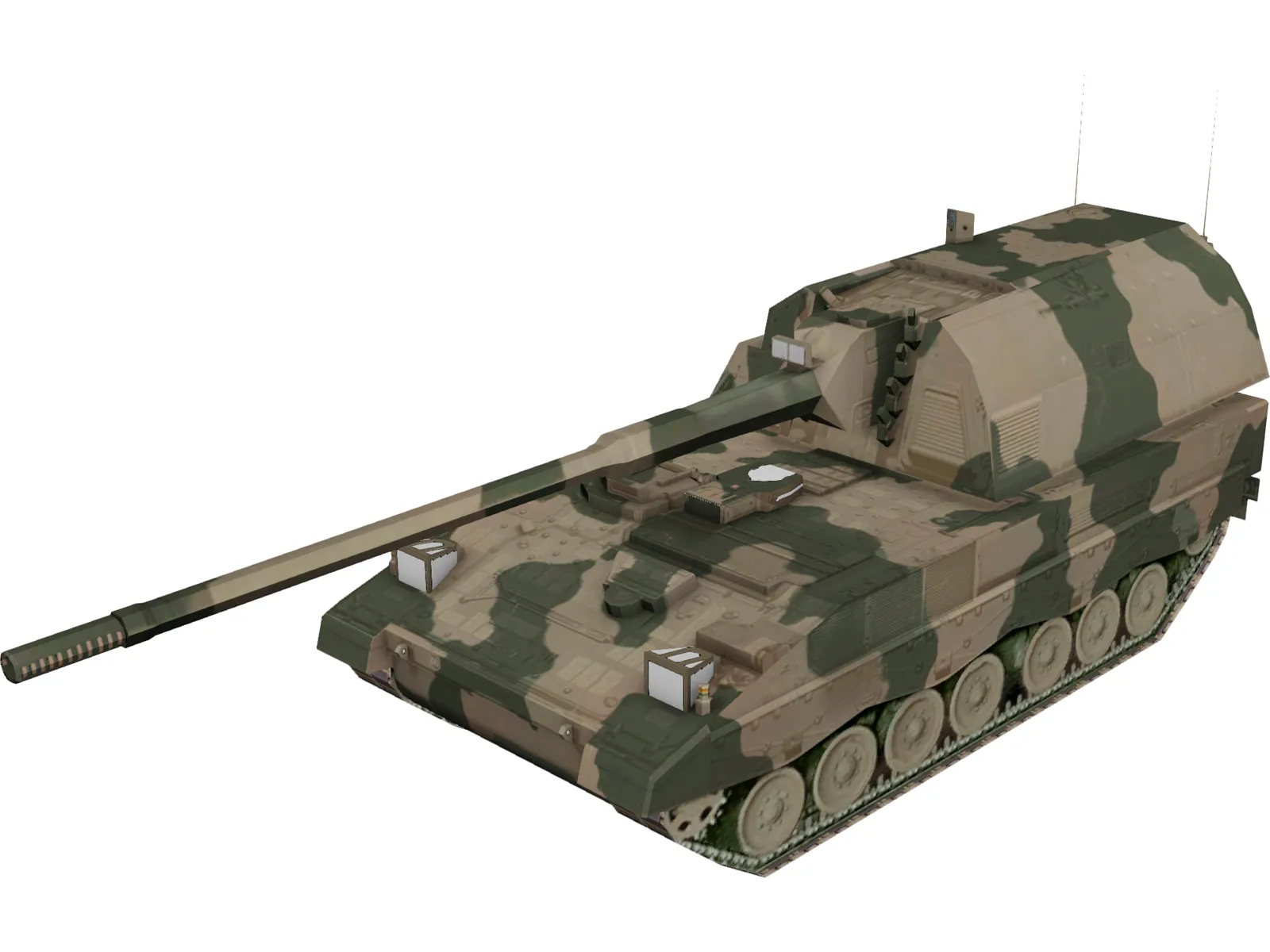 Panzer Haubitze 2000 3D Model main preview