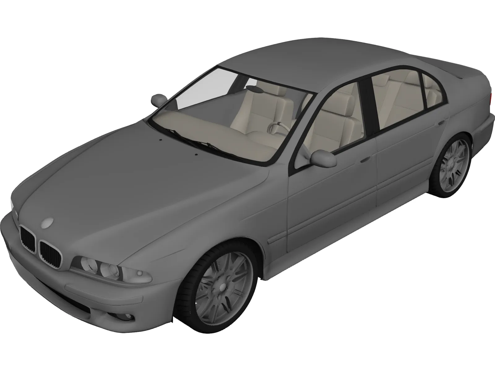 BMW M5 3D Model main preview