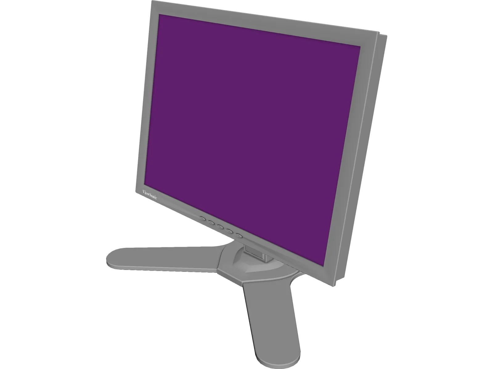 Viewsonic Monitor 3D Model main preview