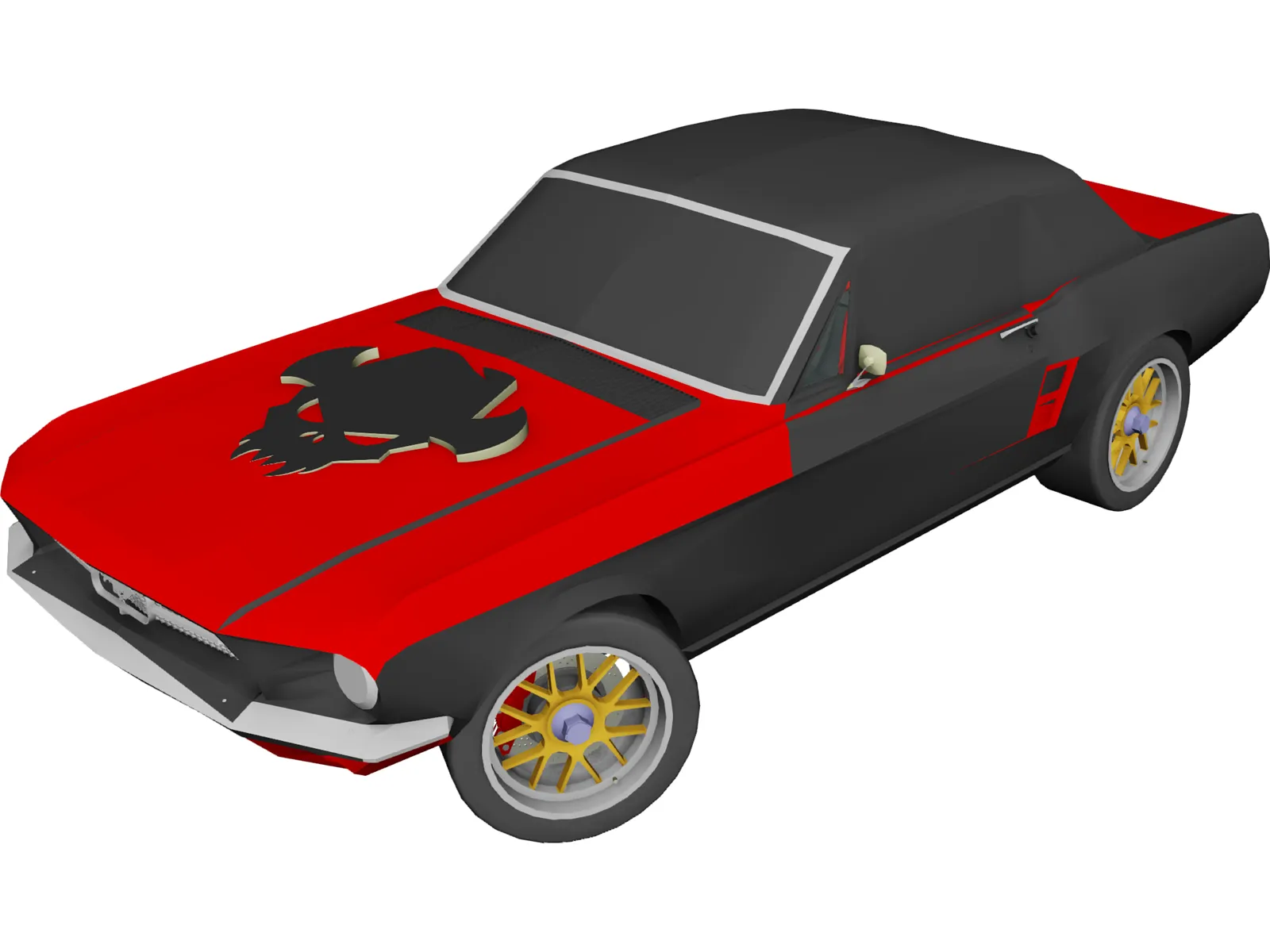 Ford Mustang (1967) [Tuned] 3D Model main preview