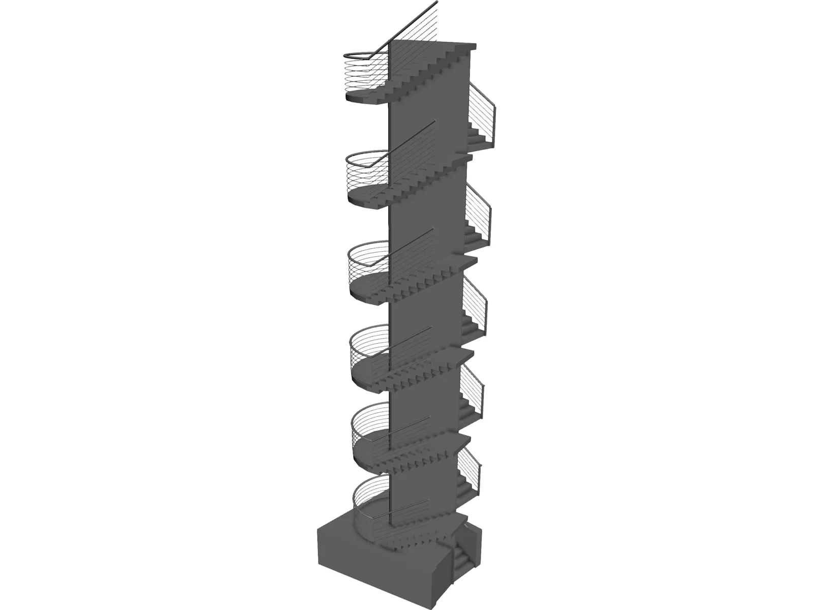 Stairs 3D Model main preview