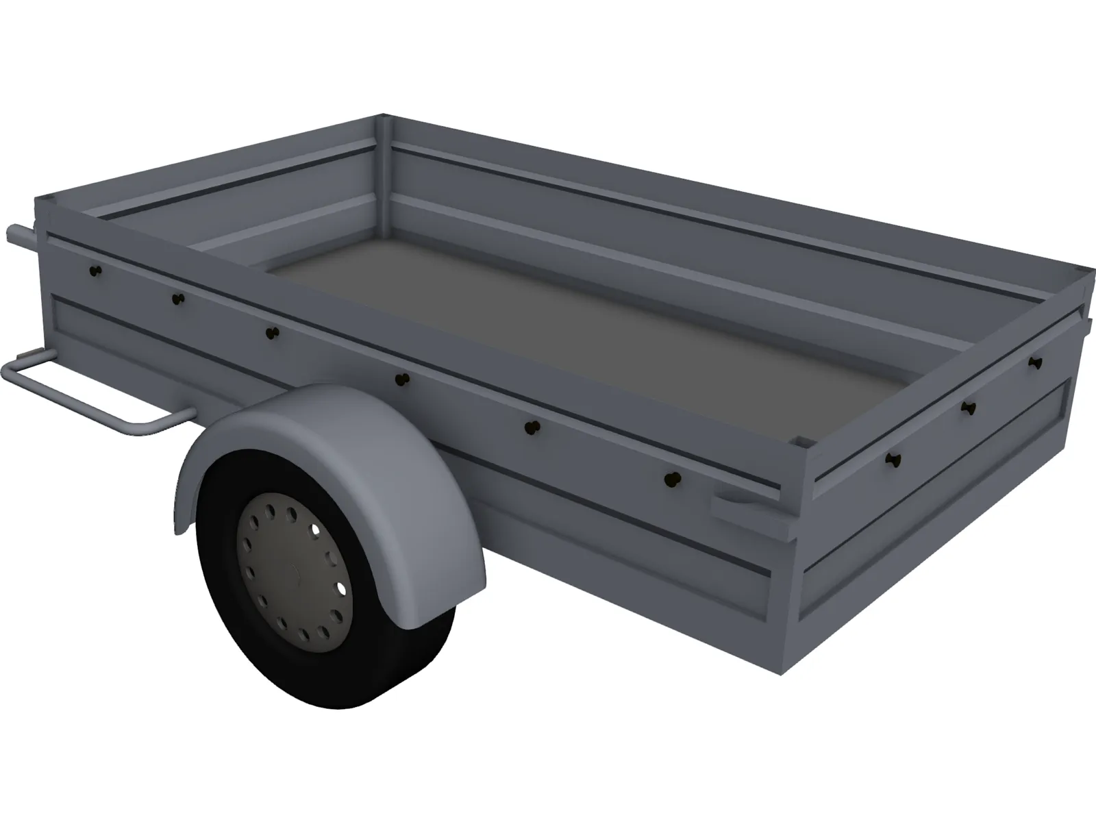 Trailer 3D Model main preview