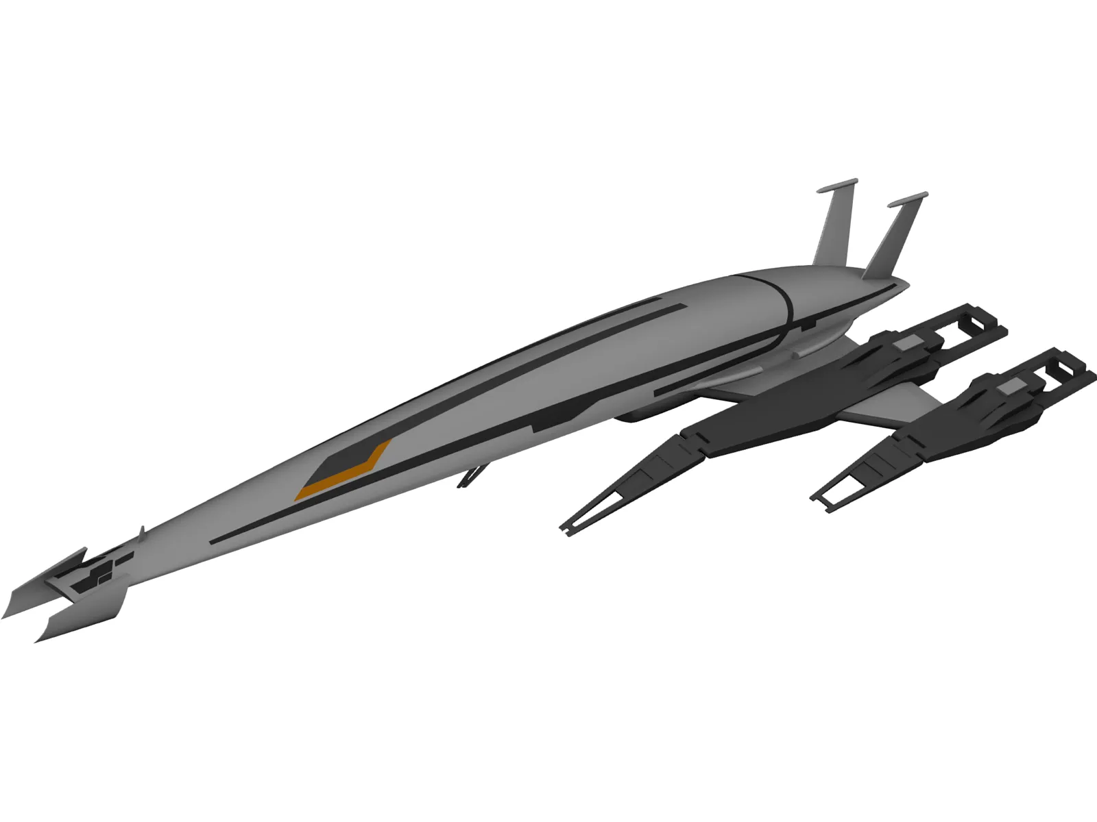 SR-2 Normandy 3D Model main preview
