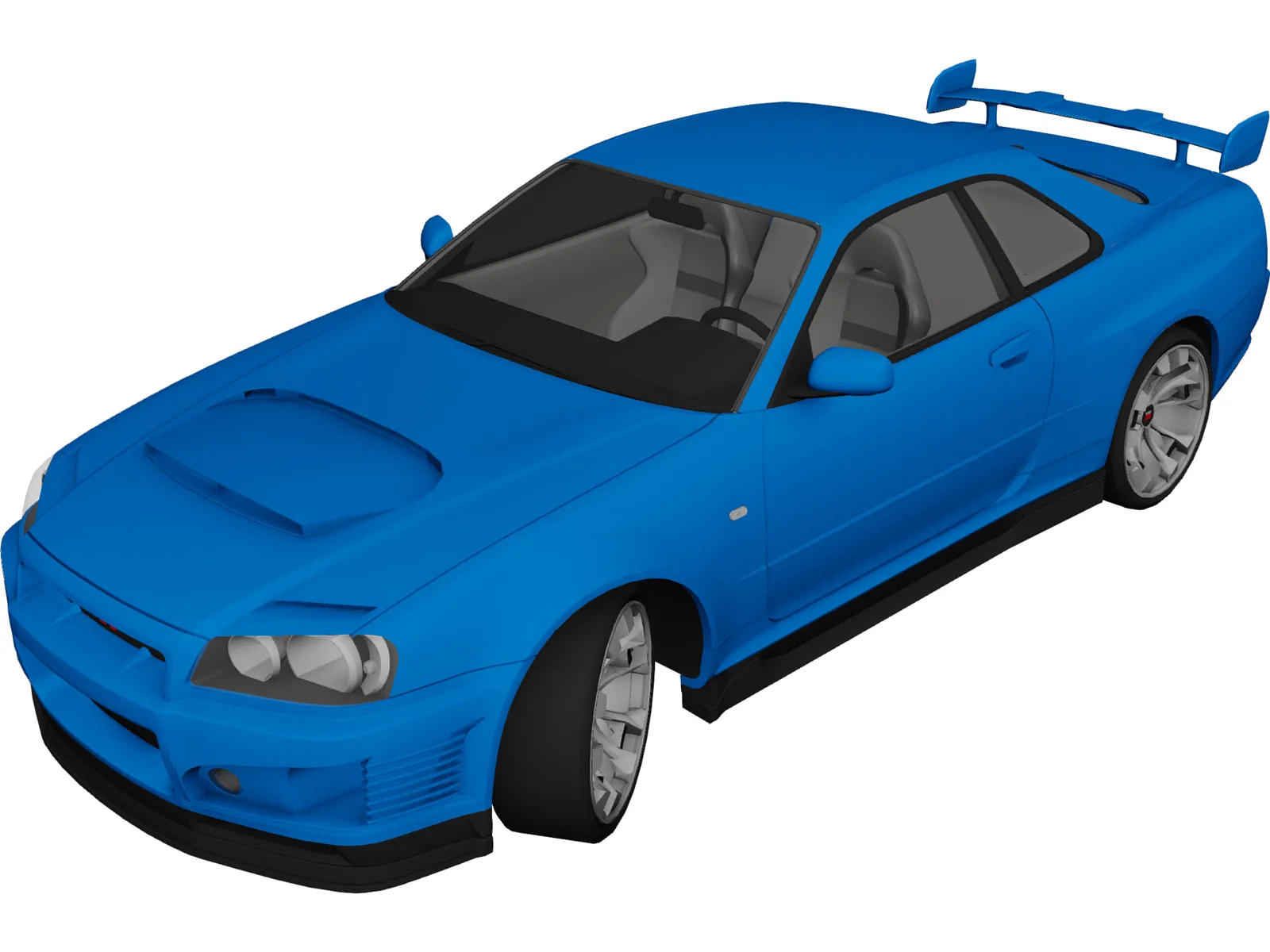 Nissan Skyline GT-R 3D Model main preview