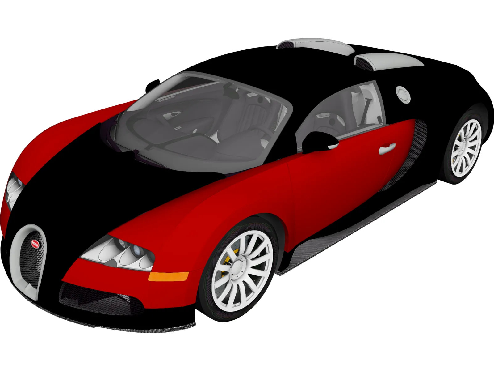 Bugatti Veyron 16.4 (2009) 3D Model main preview