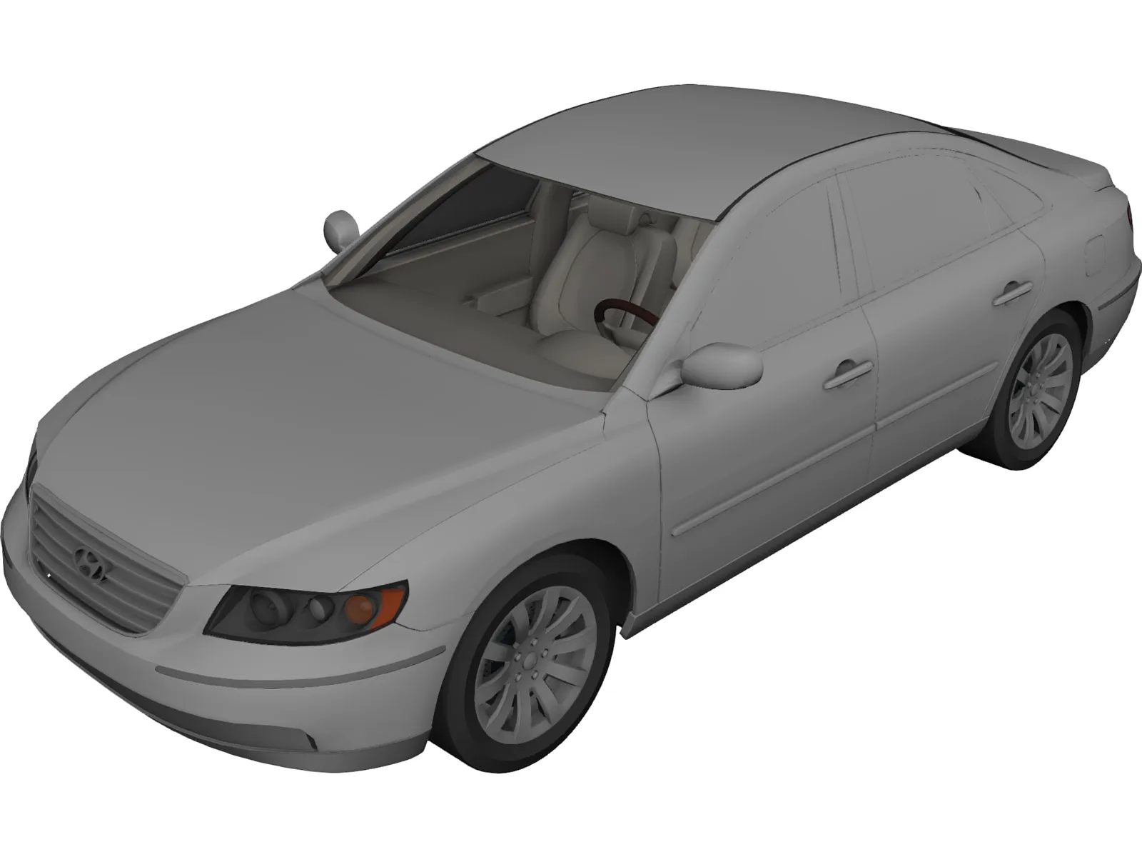 Hyundai Azera (2009) 3D Model main preview