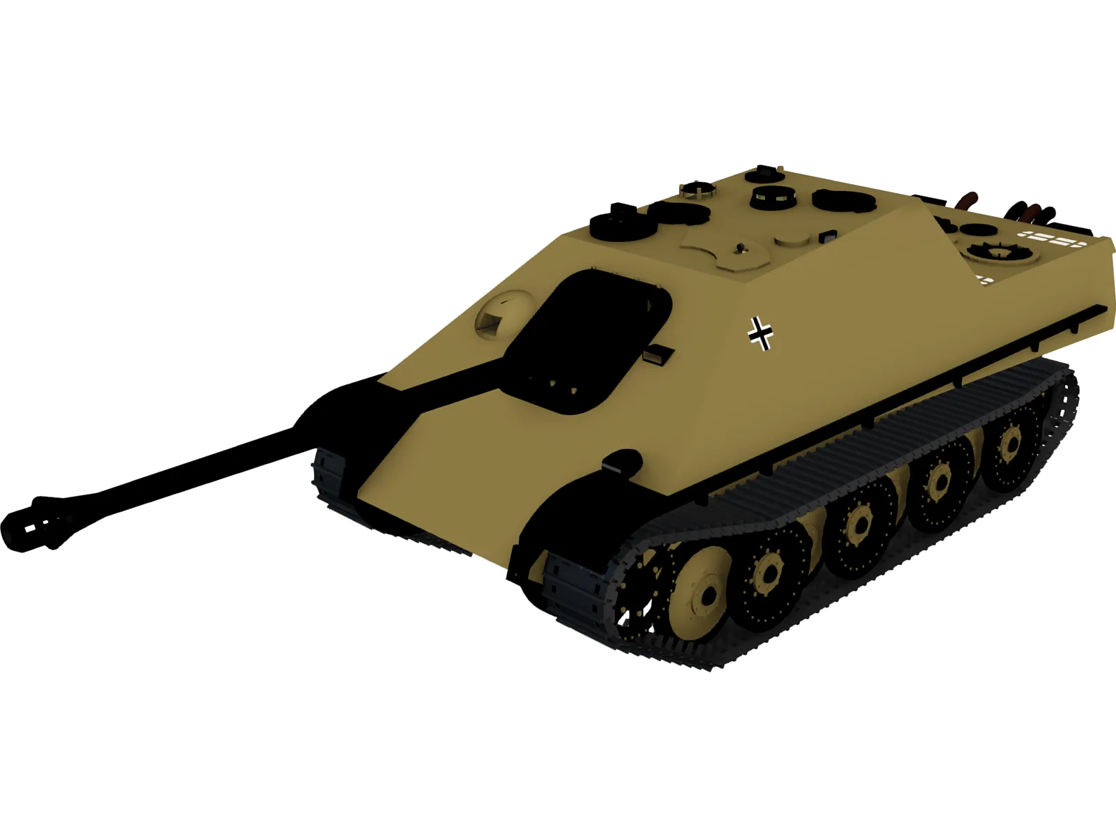 Jagdpanzer V 3D Model main preview