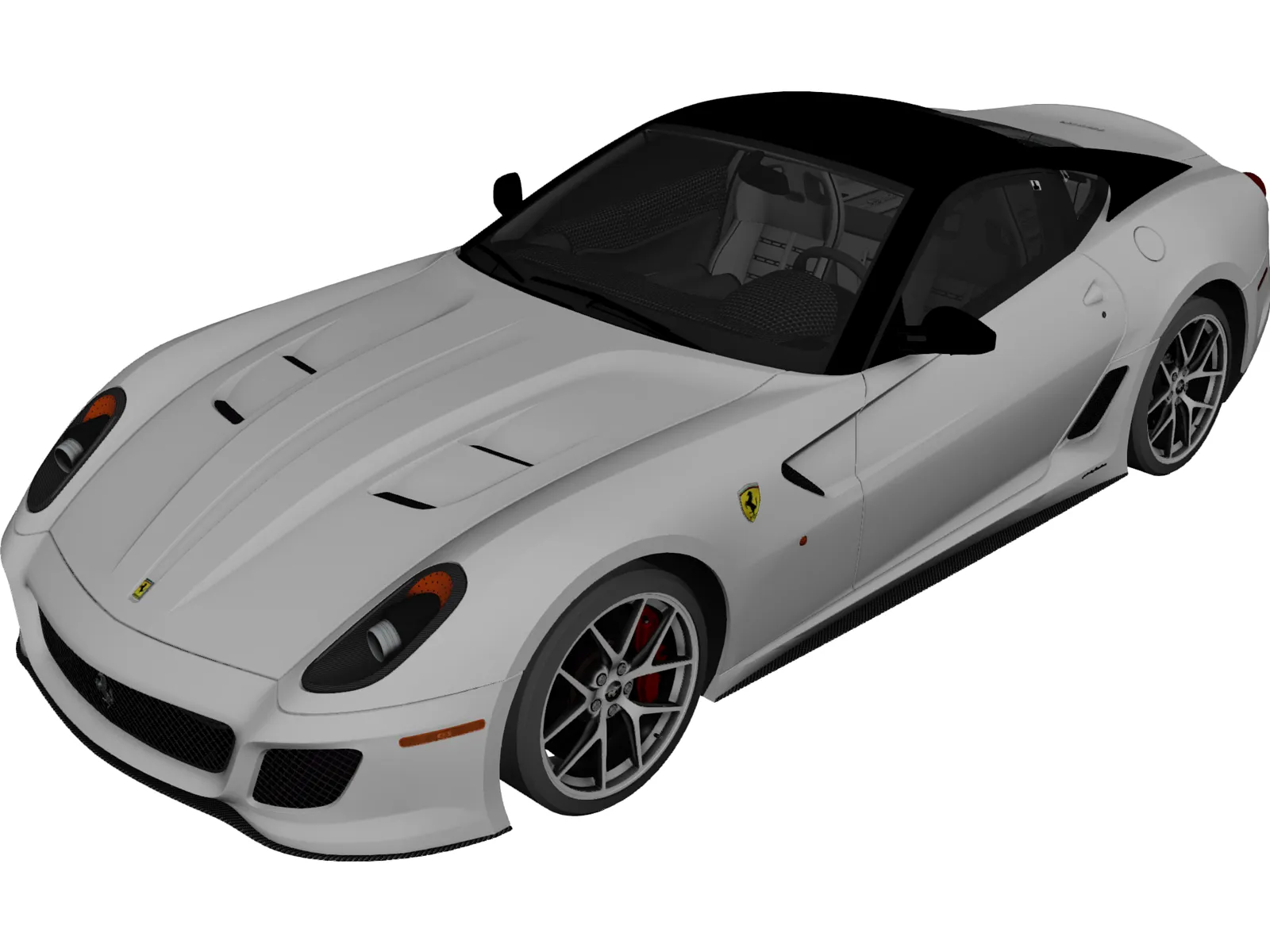 Ferrari 599 GTO (2011) 3D Model main preview