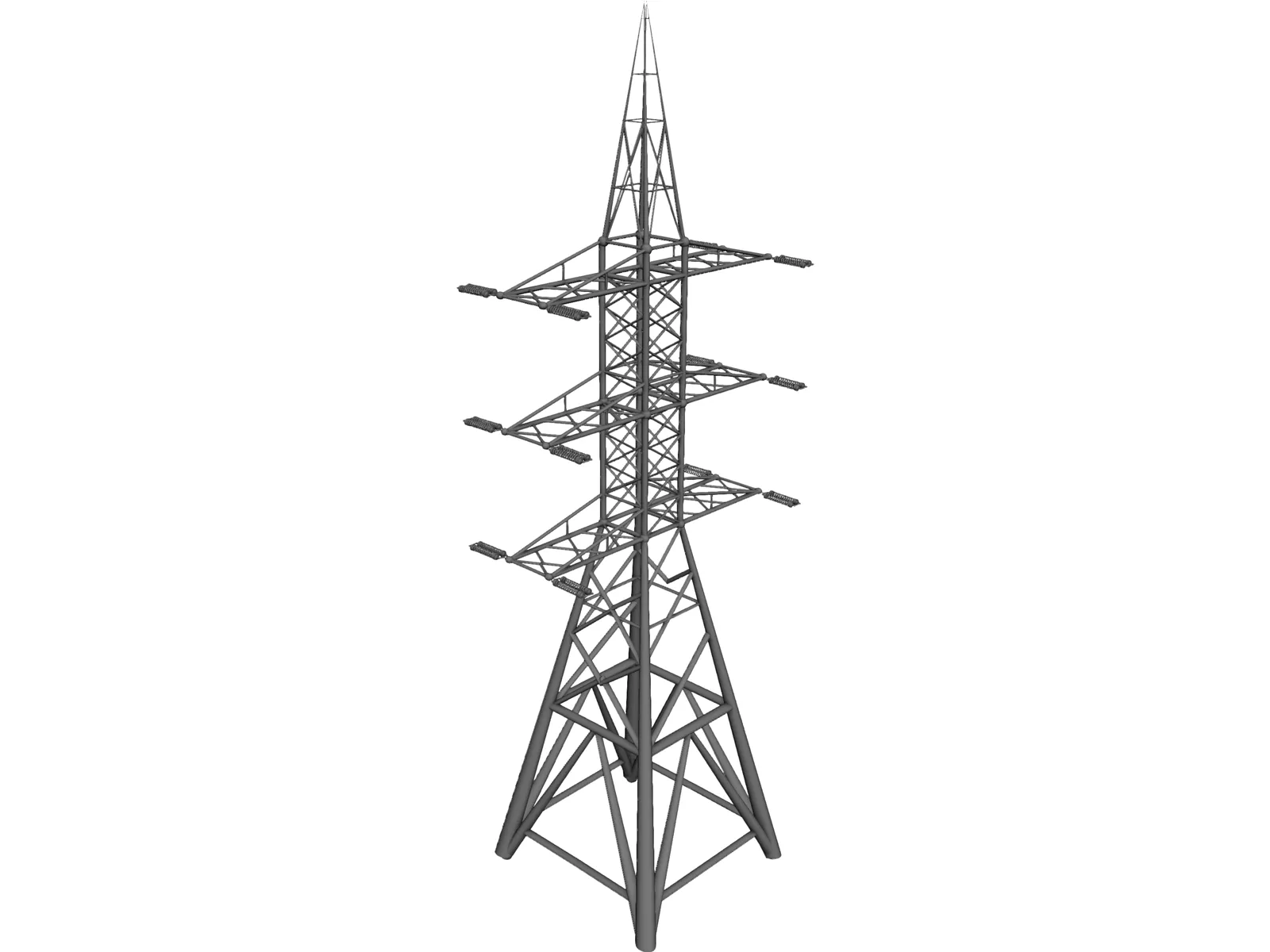 Electric Tower 3D Model main preview